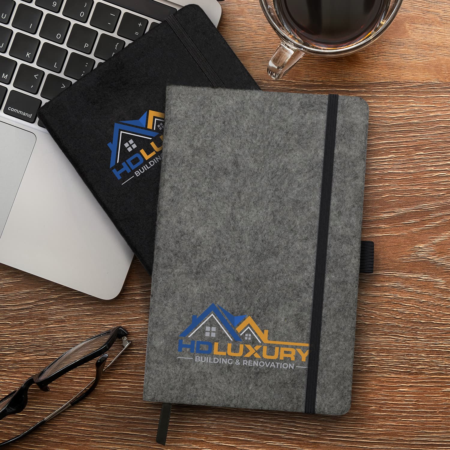 RPET Felt Hard Cover Notebook · Product view