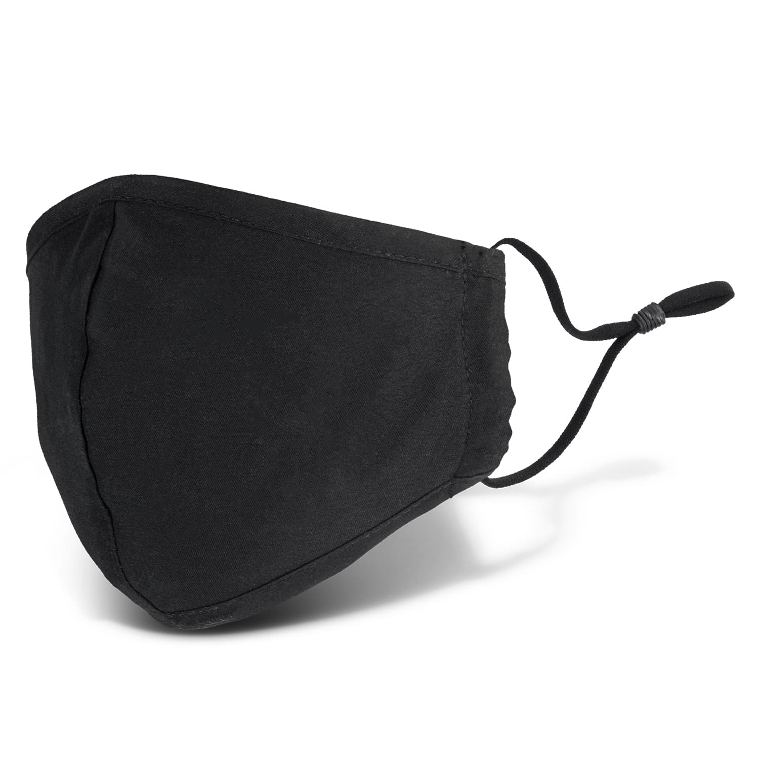Luxe Face Mask · Black · front