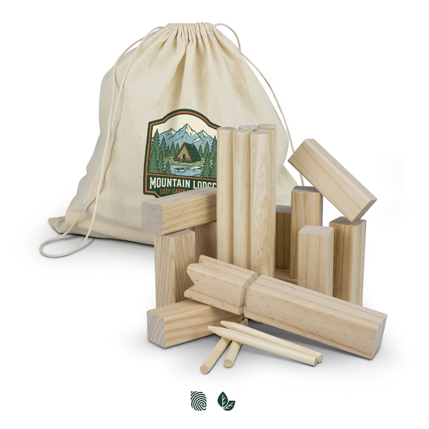 Kubb Wooden Game · Product view