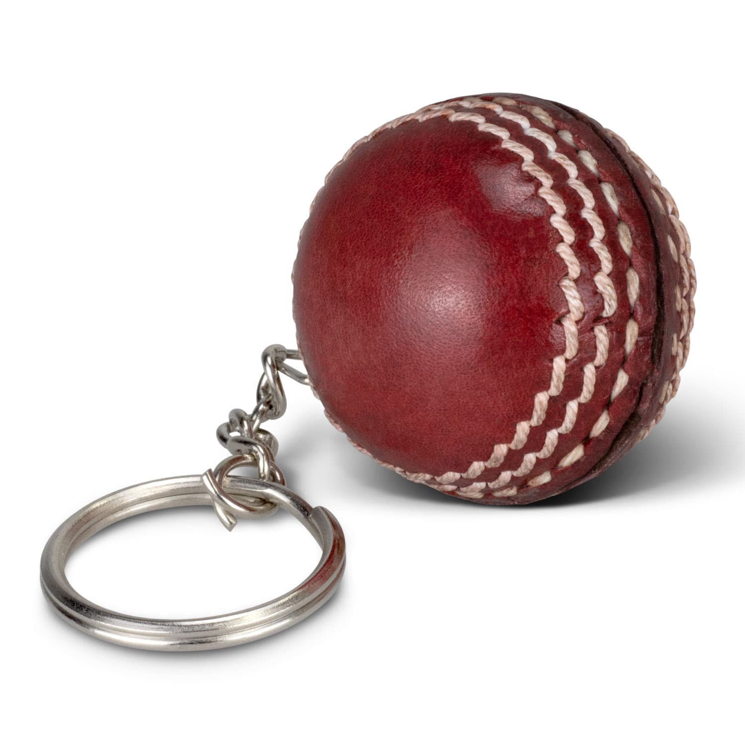Cricket Ball Key Ring · Red · front