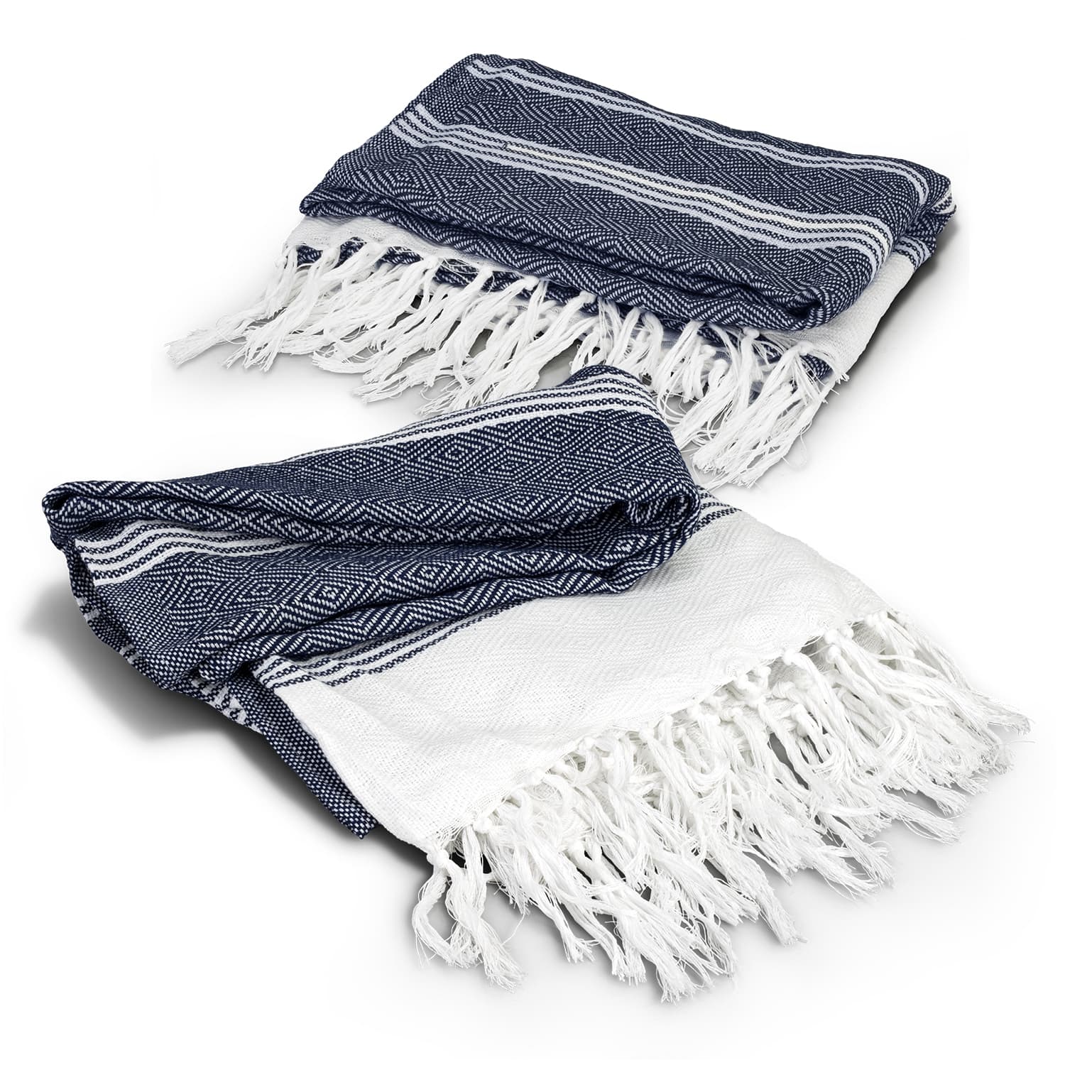 Ohau Throw Blanket · Navy · front