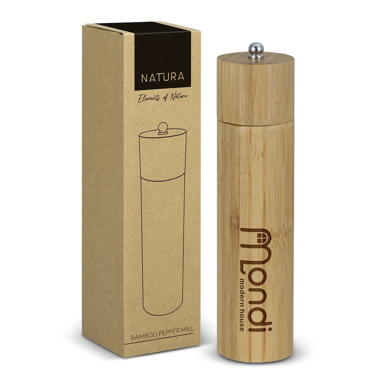 NATURA Bamboo Pepper Mill · Product view