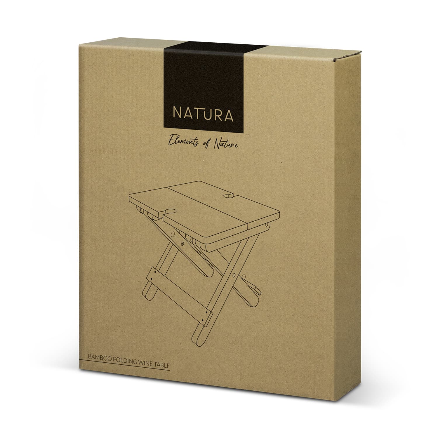 NATURA Bamboo Folding Wine Table · Product view