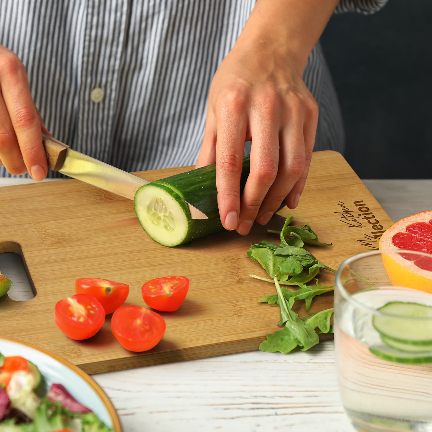 NATURA Bamboo Rectangle Chopping Board · Product view