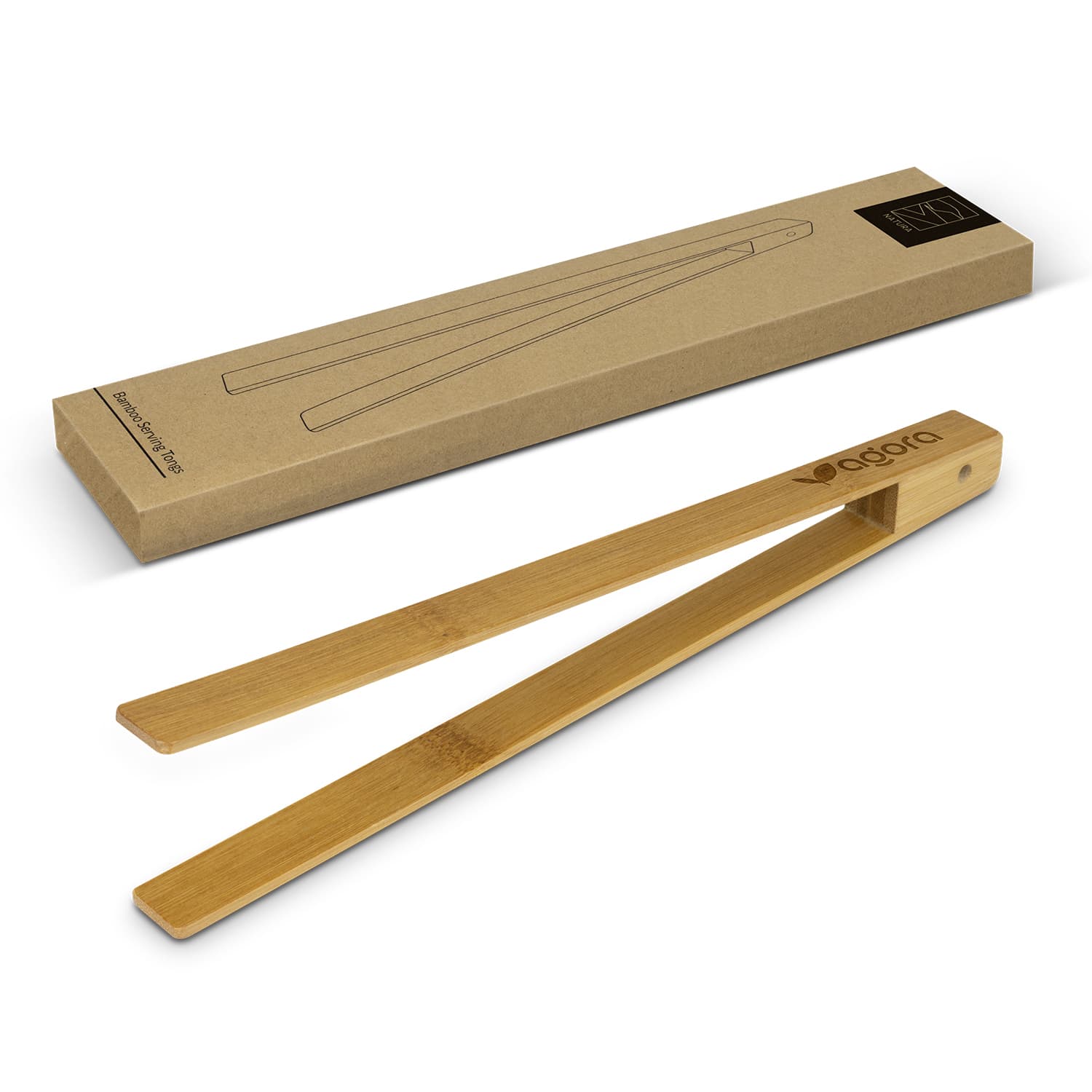 NATURA Bamboo Serving Tongs · Product view