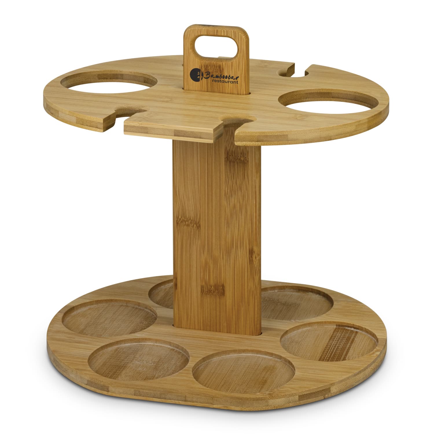 Bamboo Wine Rack · Natural · front