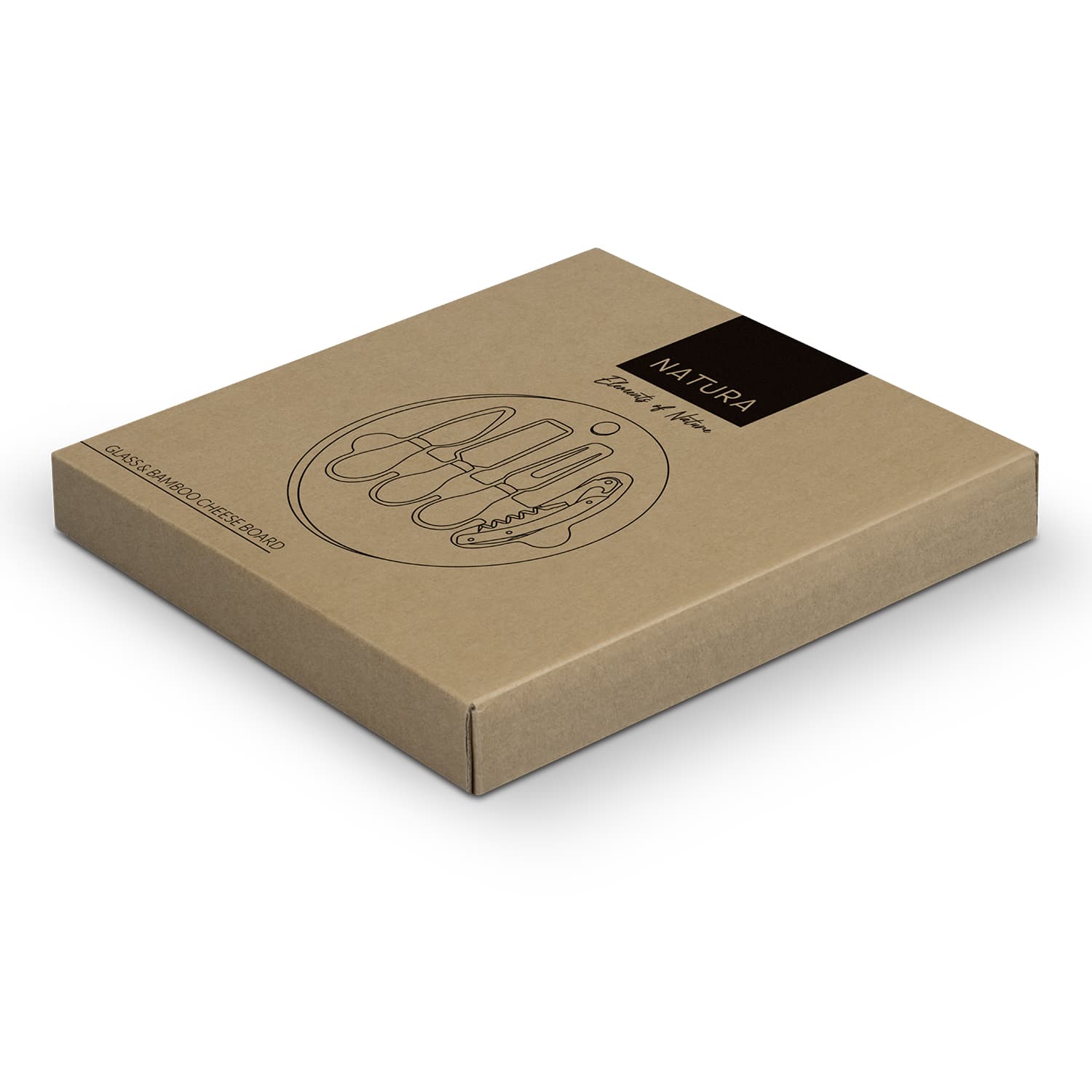 NATURA Glass & Bamboo Cheese Board · Product view