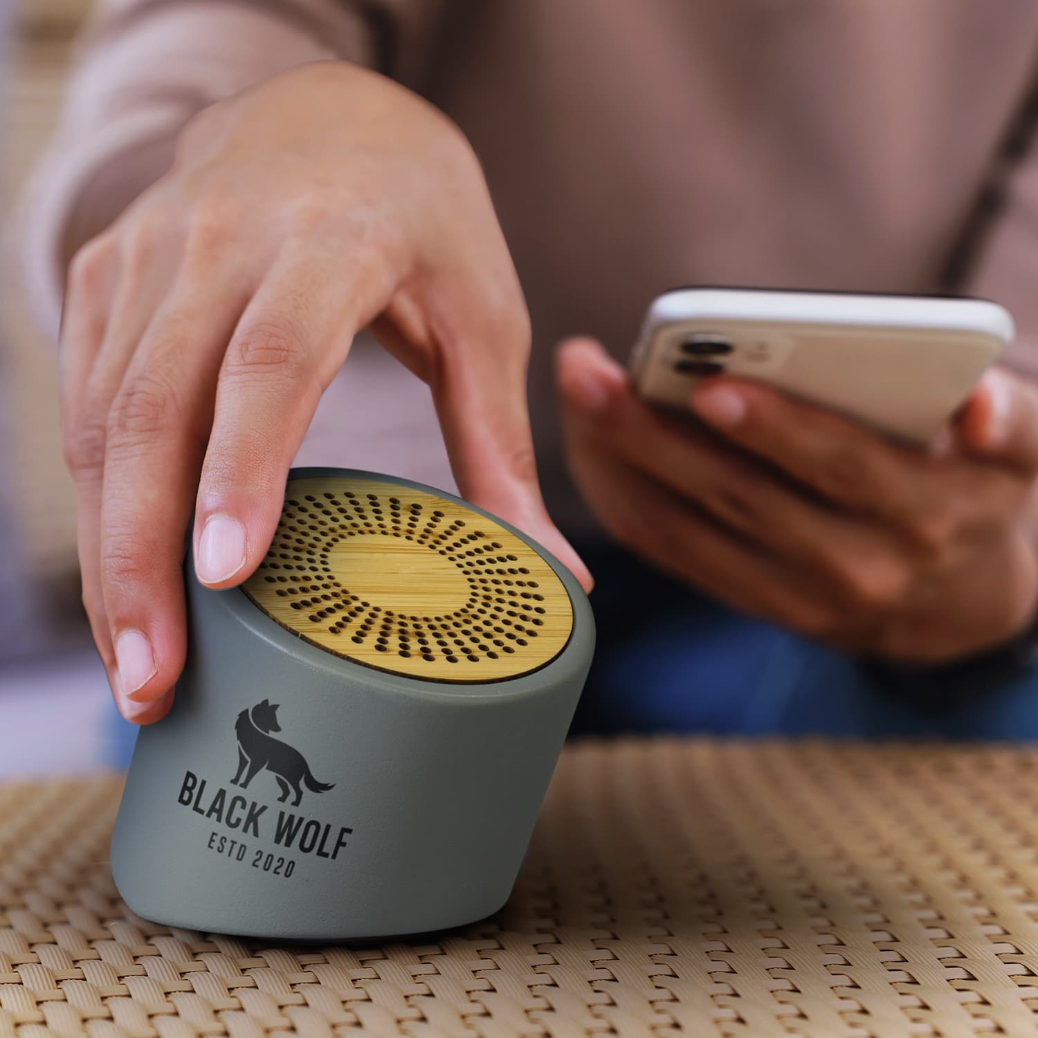 NATURA Limestone Bluetooth Mini Speaker · Product view