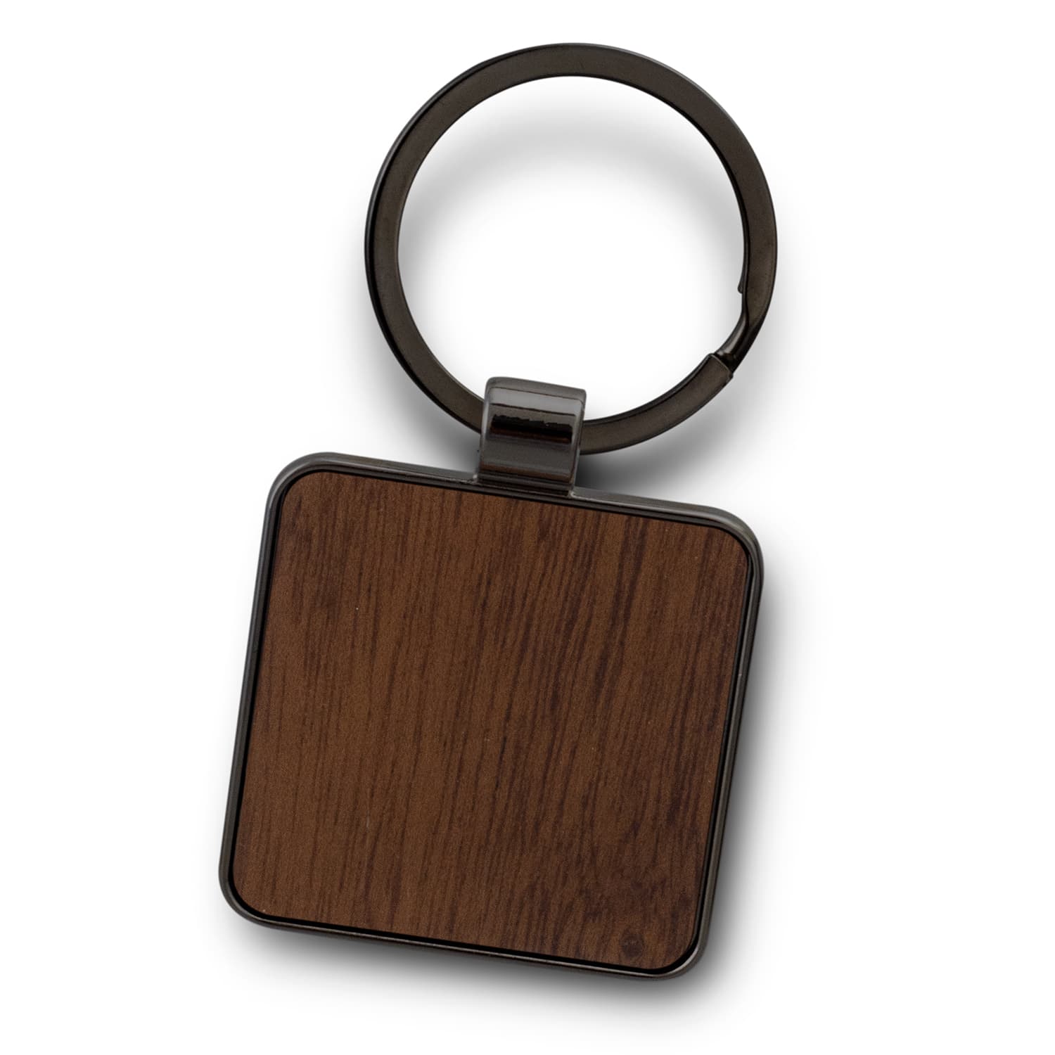 Santo Key Ring - Square · Gunmetal/Dark · front