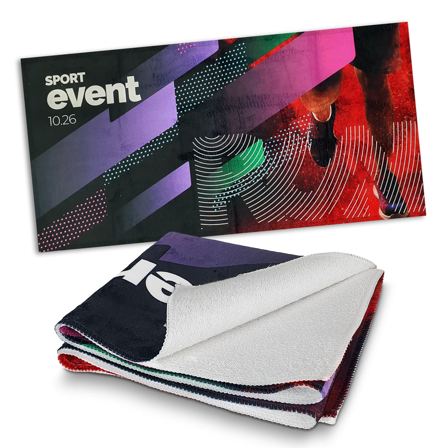 Sports Fit Towel - Full Colour · Product view