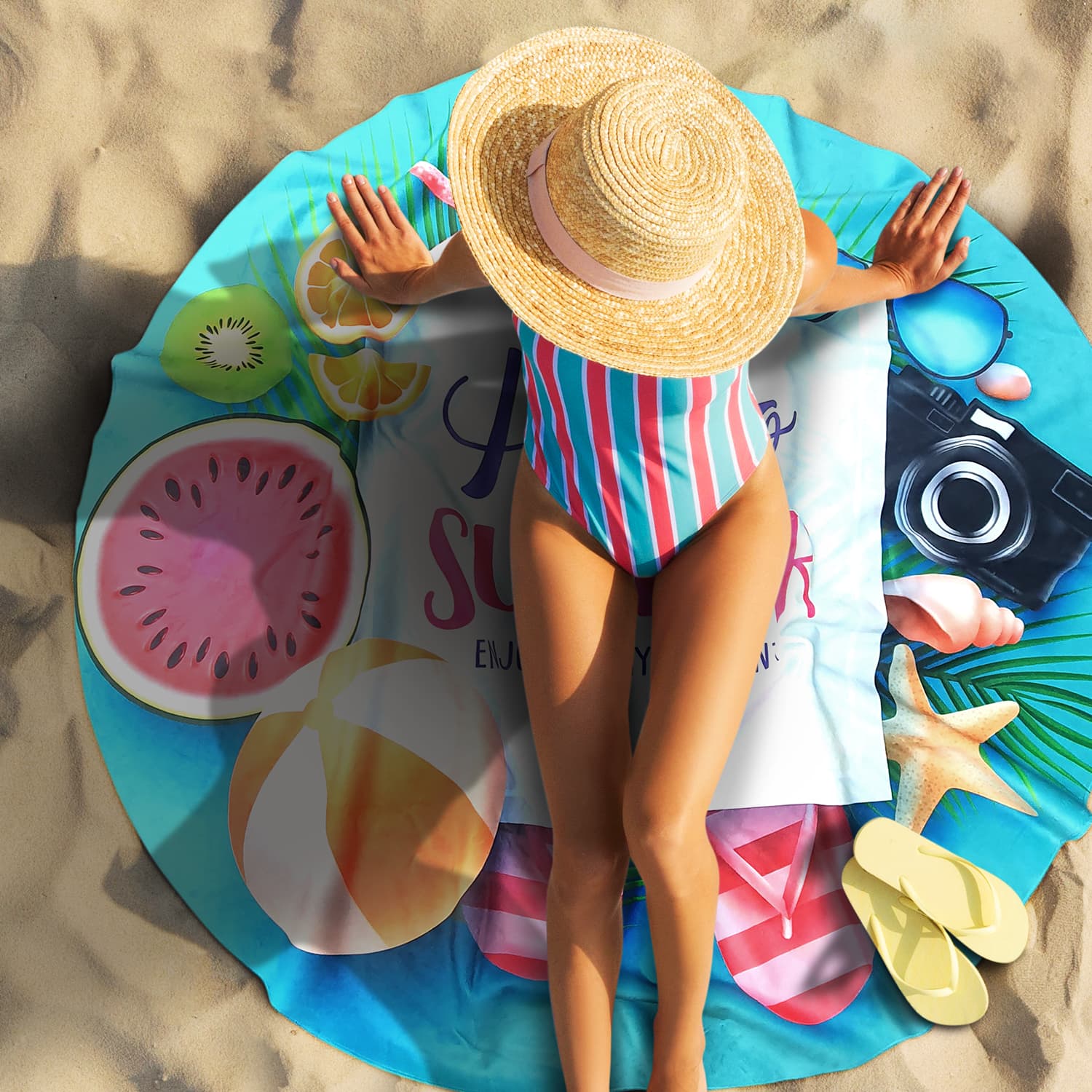 Paradiso Beach Towel - Full Colour · Product view