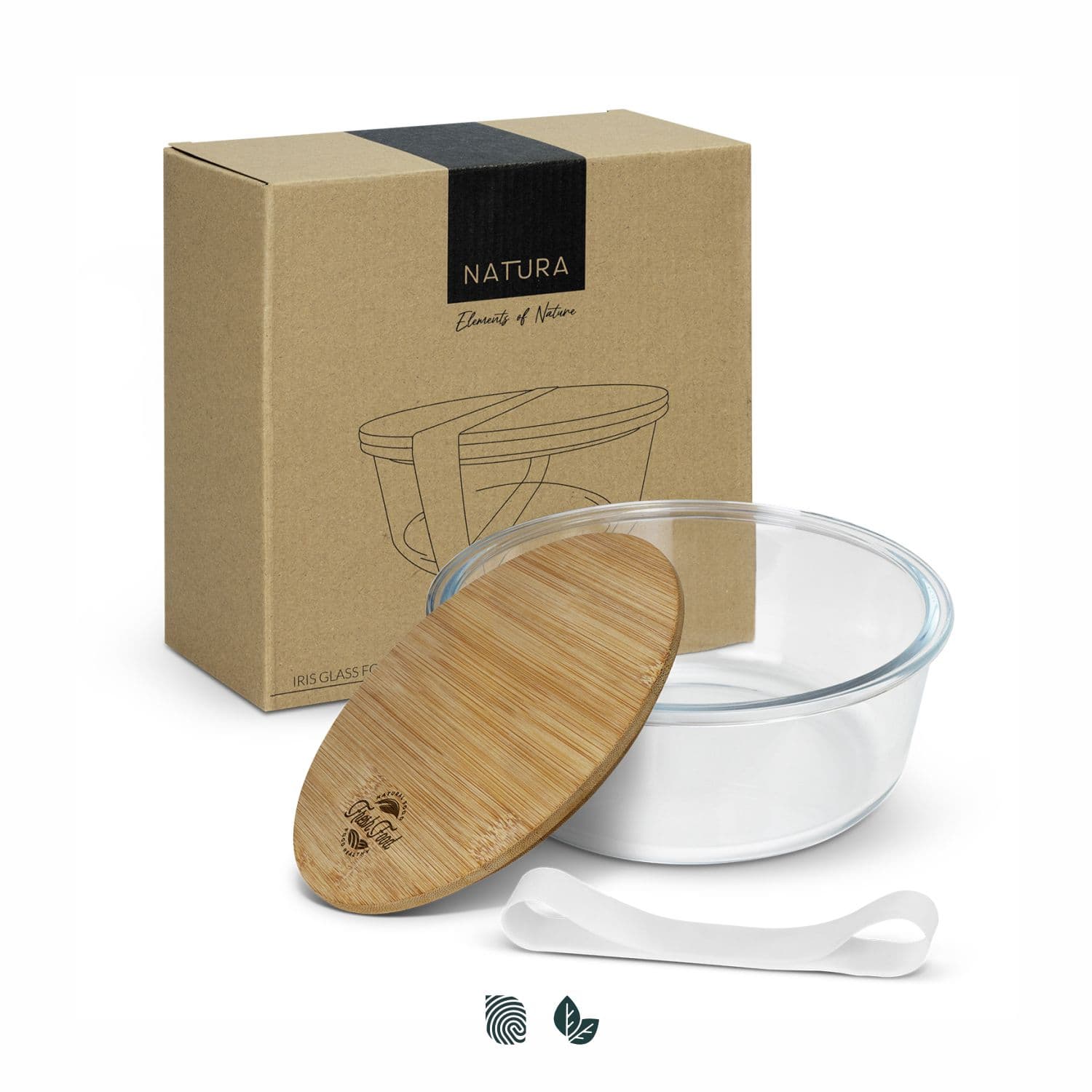 NATURA Iris Glass Food Container · Product view