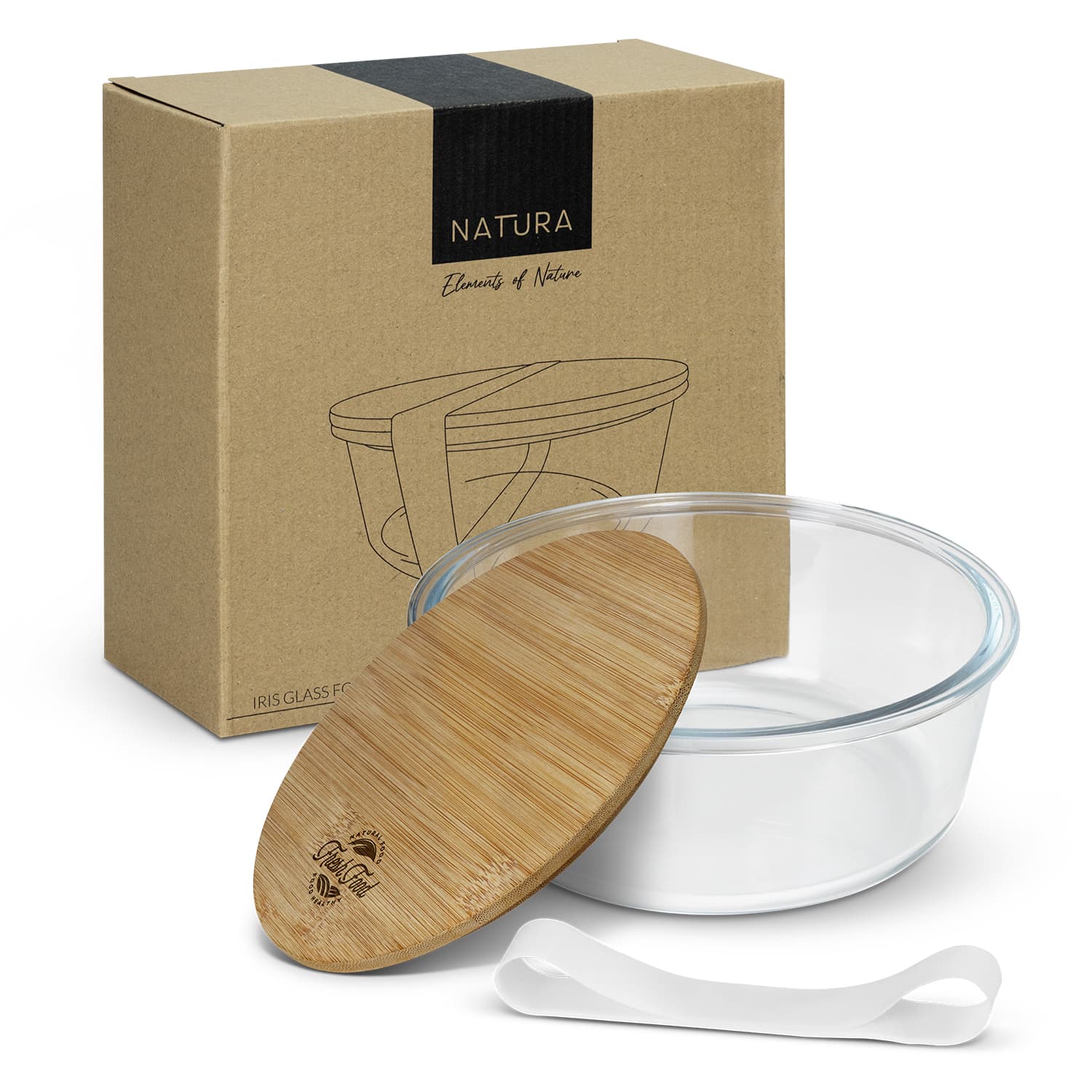 NATURA Iris Glass Food Container · Product view