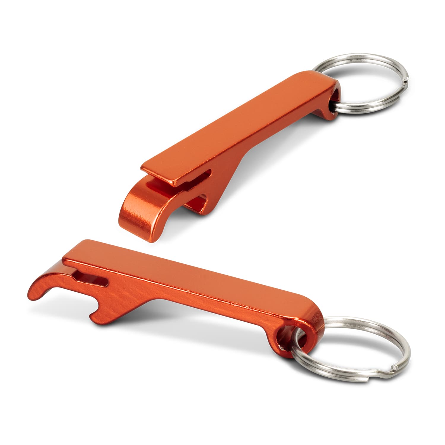 Snappy Metal Bottle Opener Key Ring · Product view
