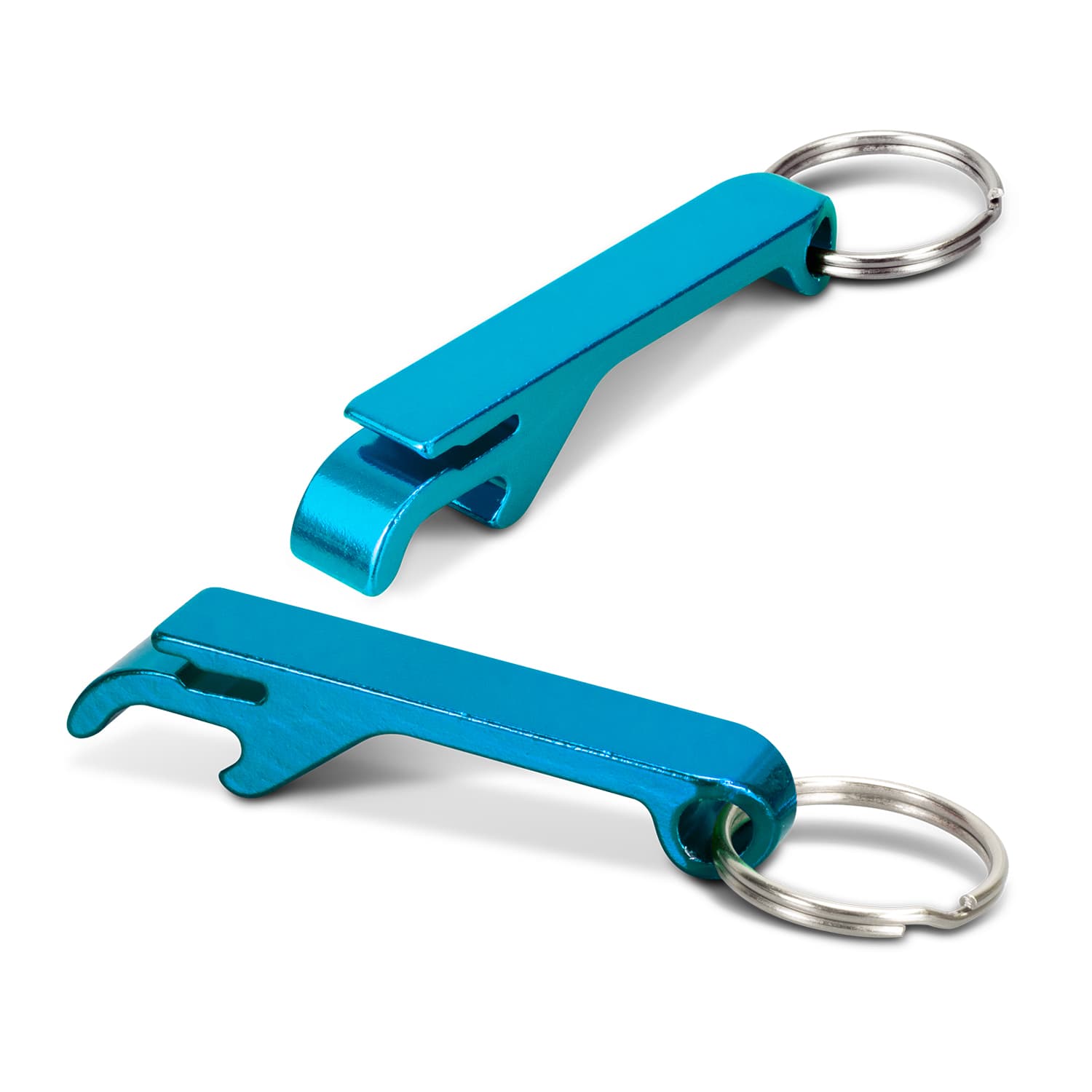 Snappy Metal Bottle Opener Key Ring · Product view