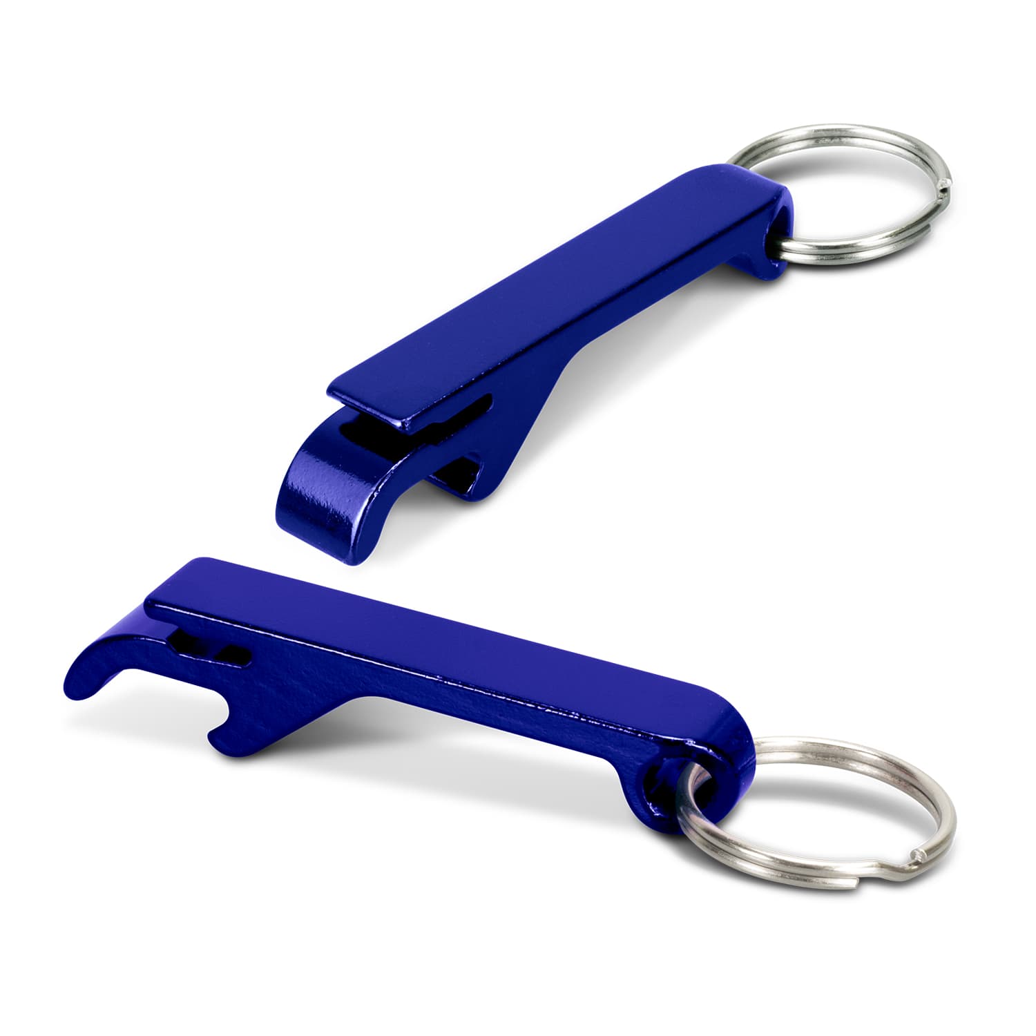 Snappy Metal Bottle Opener Key Ring · Product view