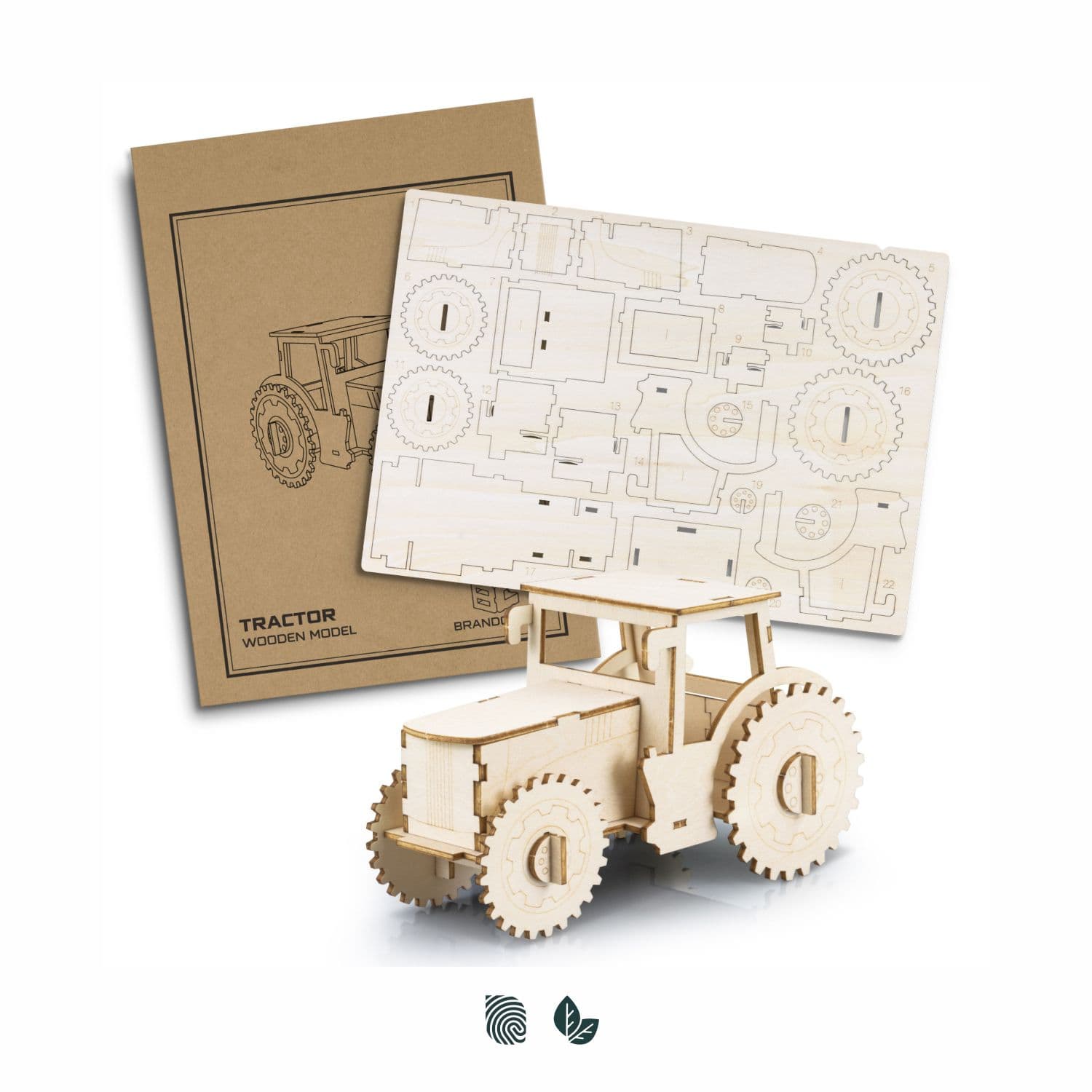 BRANDCRAFT Tractor Wooden Model · Product view