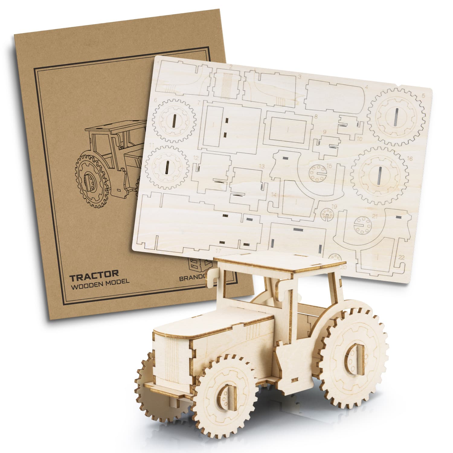 BRANDCRAFT Tractor Wooden Model · Product view