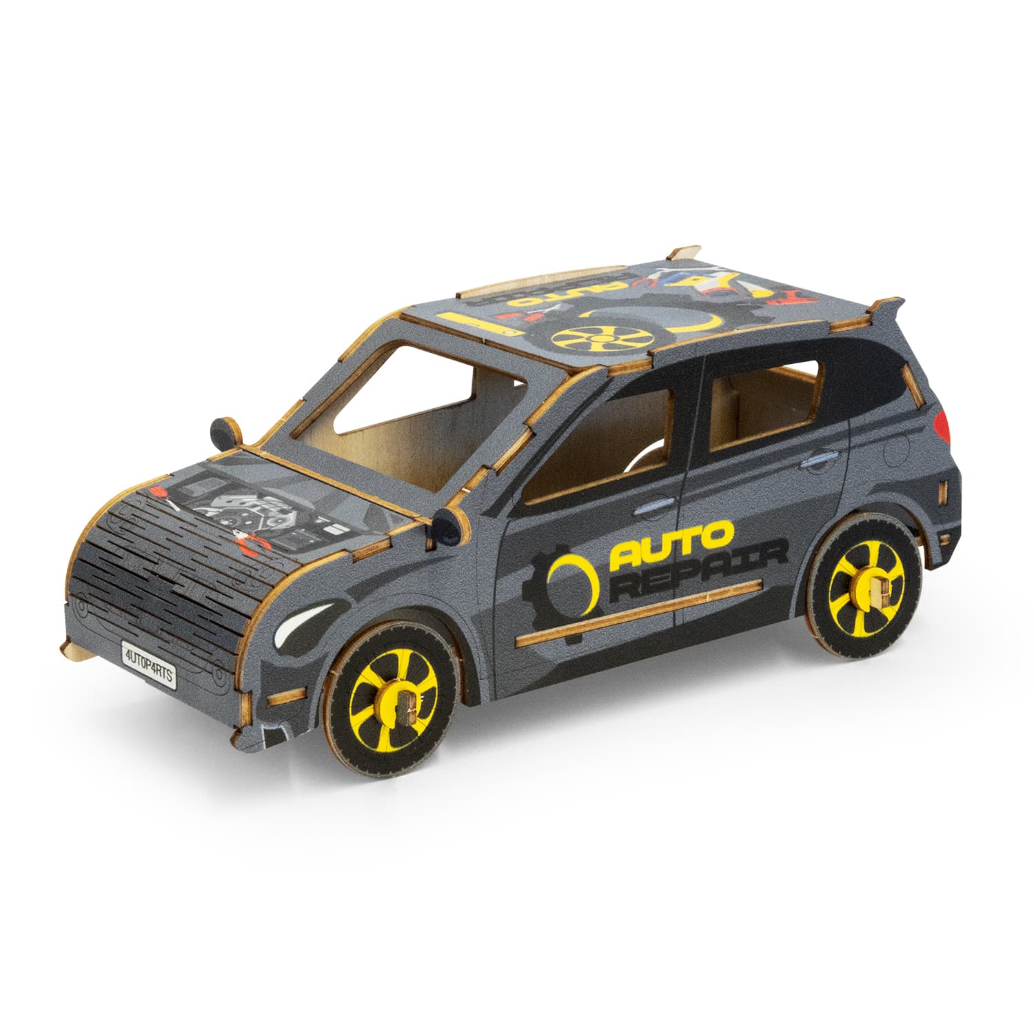 BRANDCRAFT Hatchback Car Wooden Model · Product view