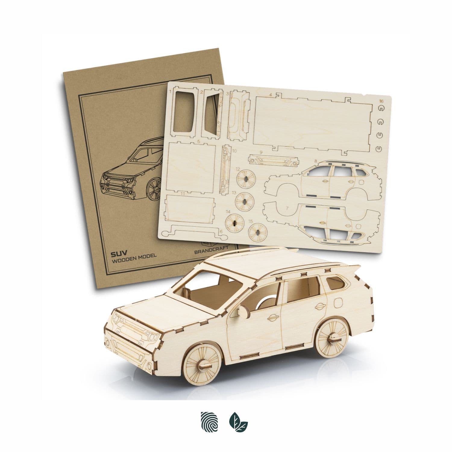 BRANDCRAFT SUV Wooden Model · Product view