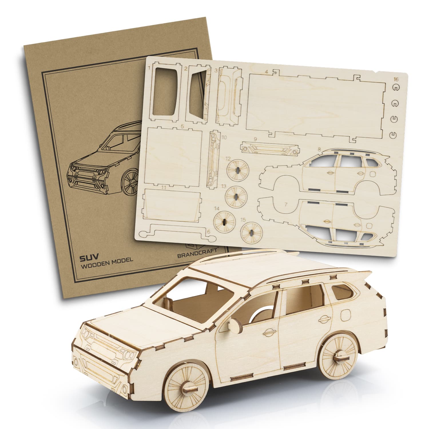 BRANDCRAFT SUV Wooden Model · Product view