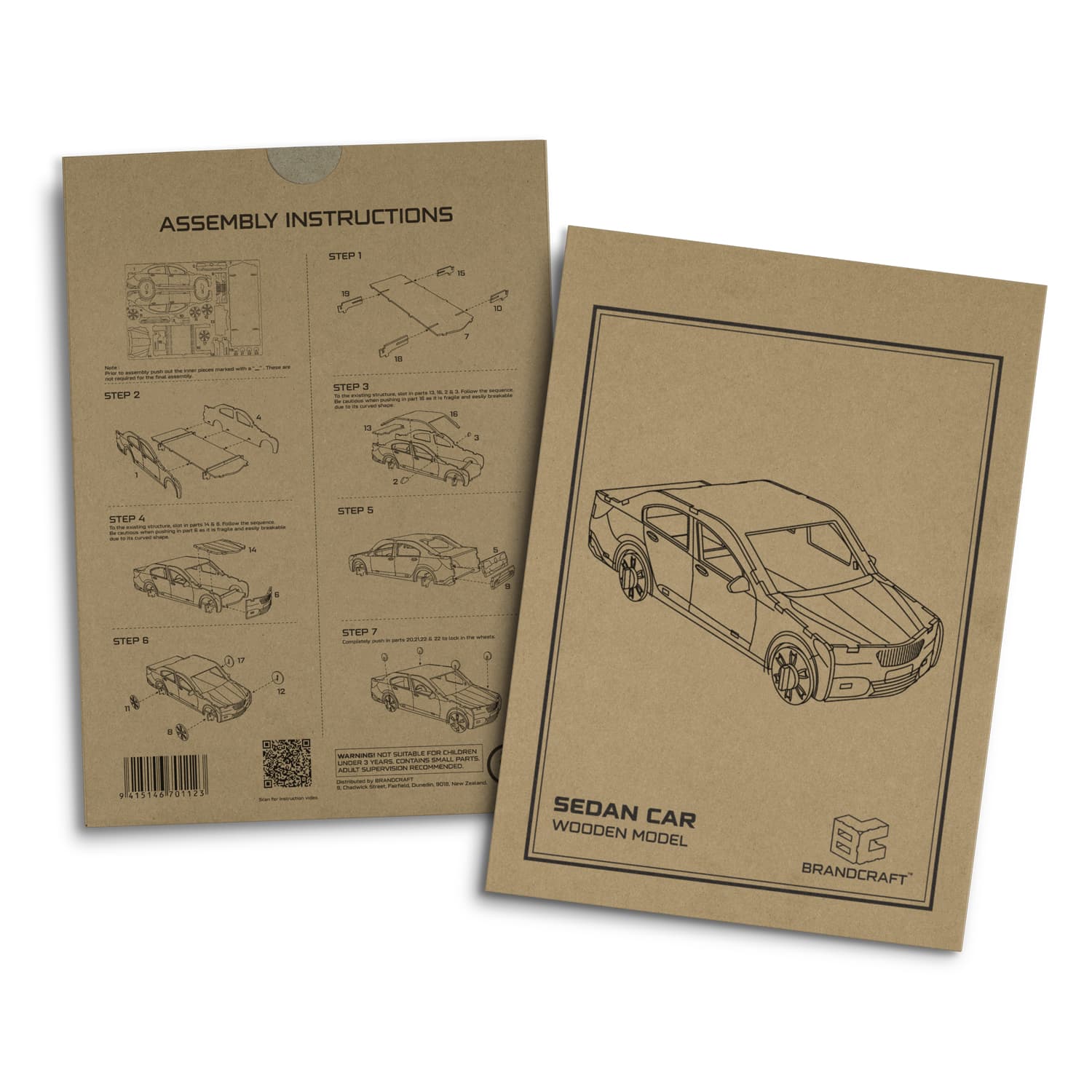 BRANDCRAFT Sedan Car Wooden Model · Product view
