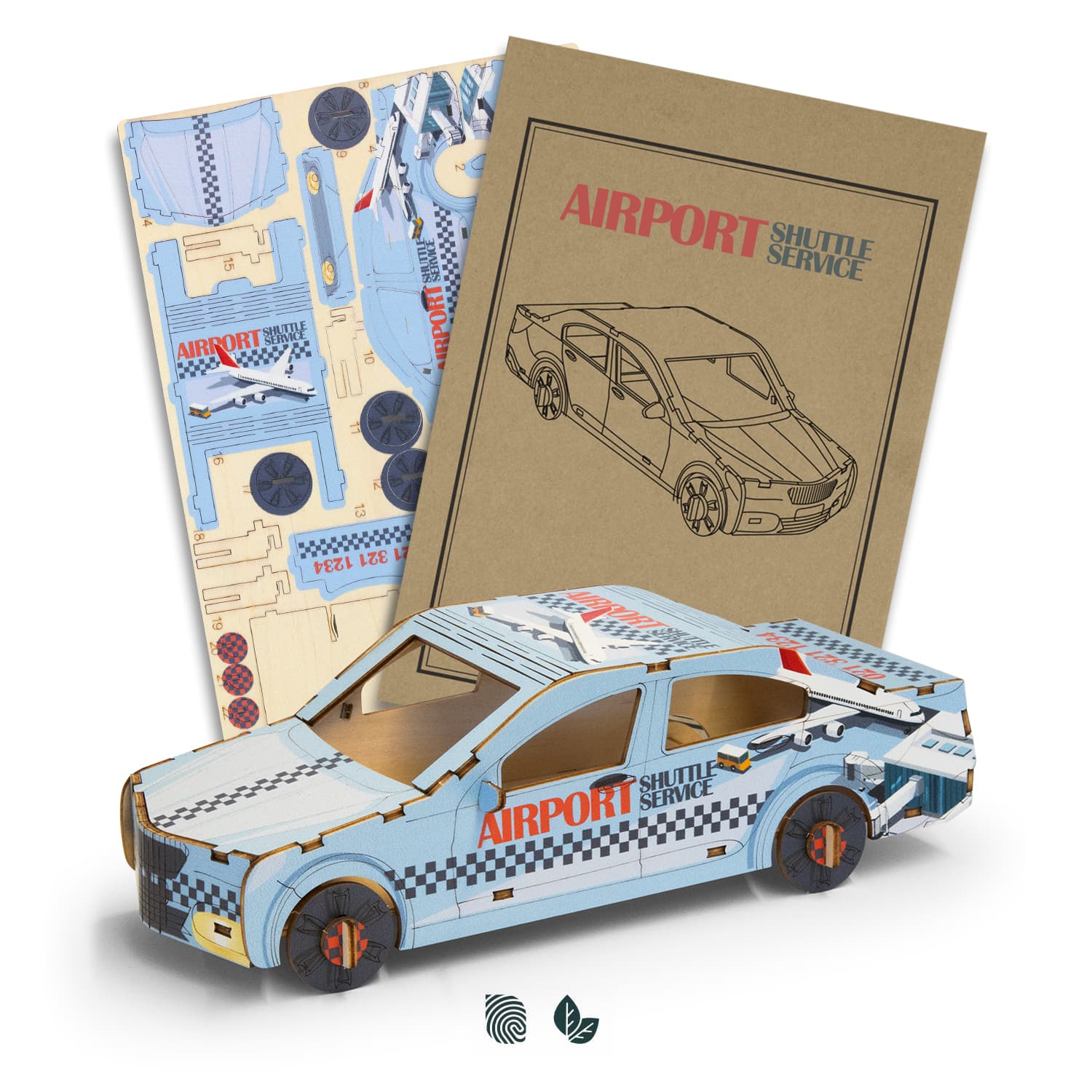 BRANDCRAFT Sedan Car Wooden Model · Product view
