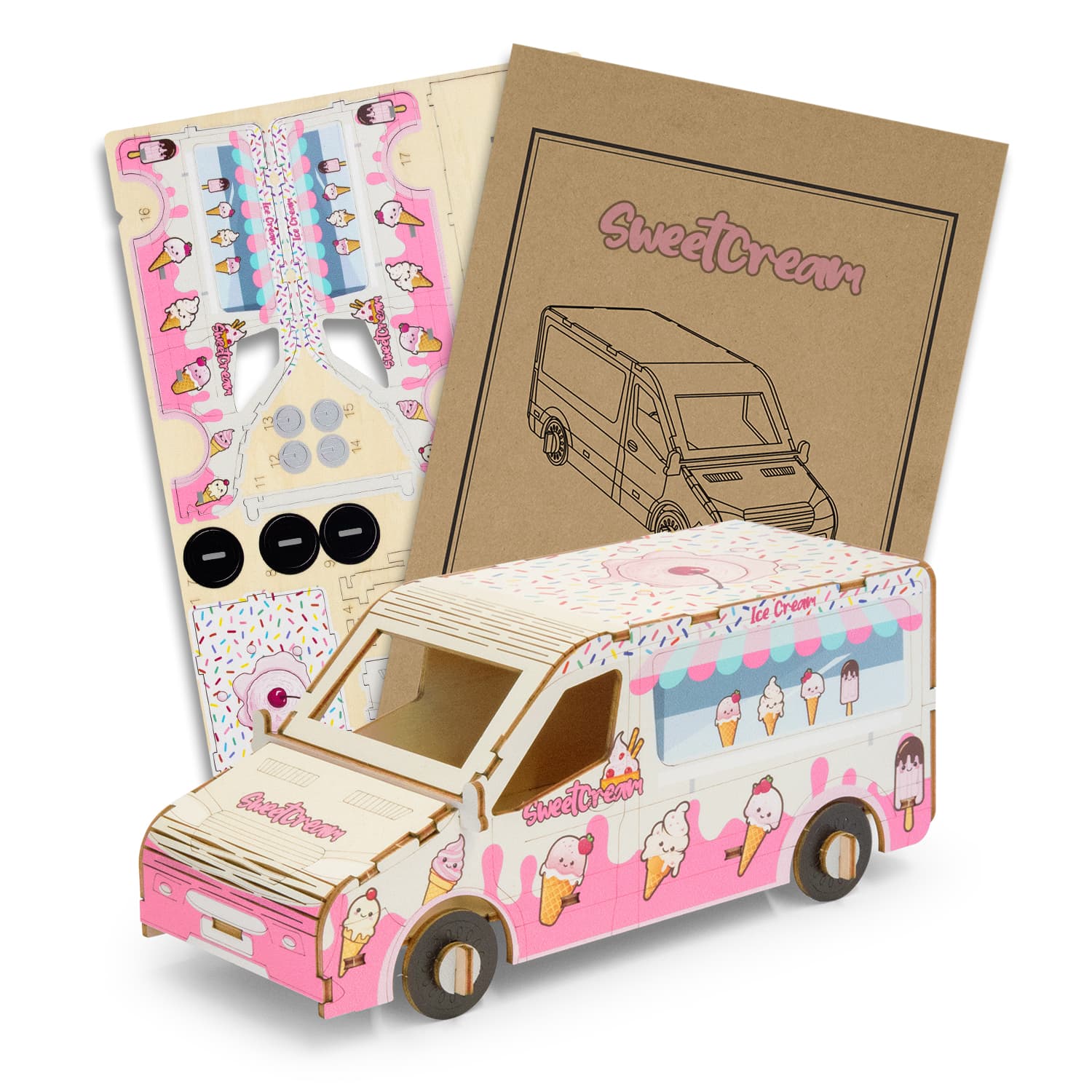 BRANDCRAFT Van Wooden Model · Product view