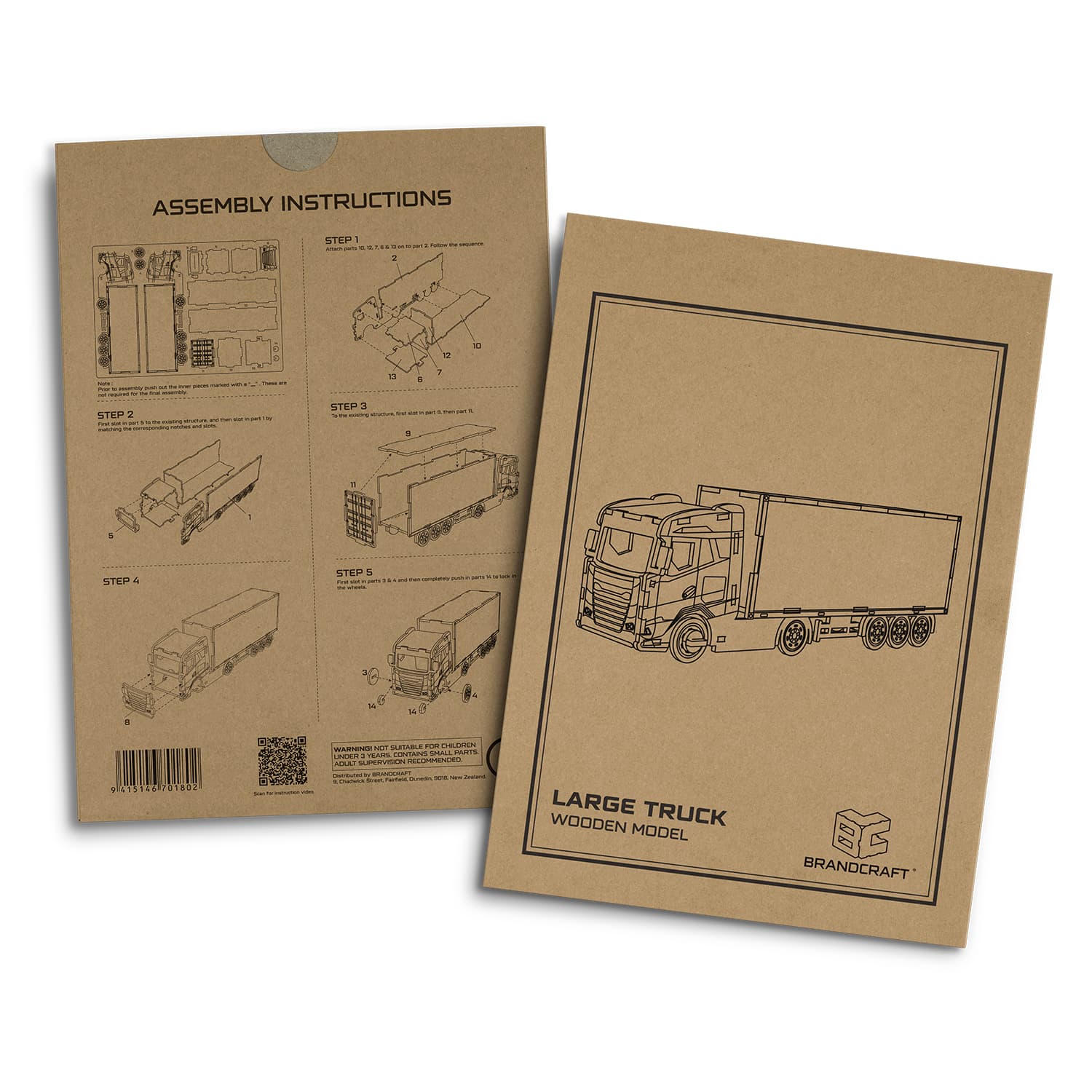 BRANDCRAFT Large Truck Wooden Model · Product view