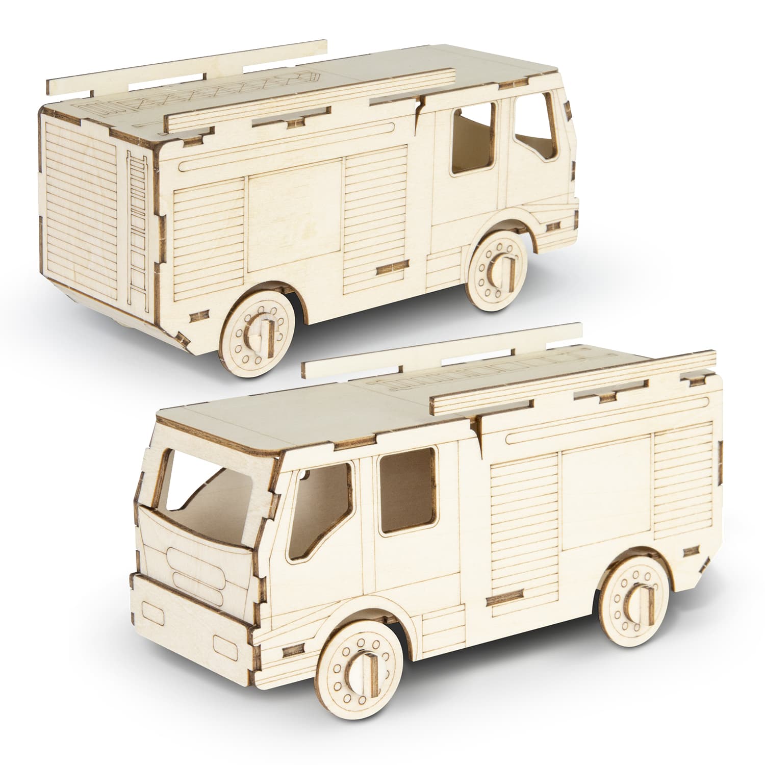 BRANDCRAFT Fire Truck Wooden Model · Product view