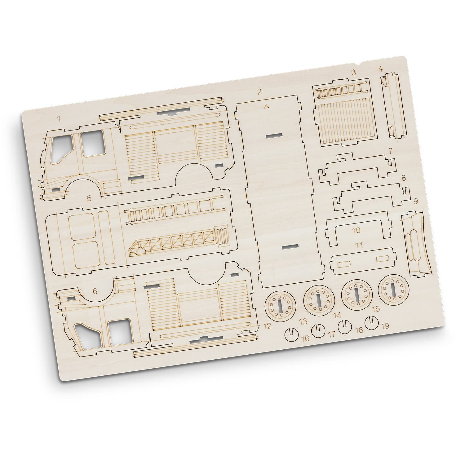 BRANDCRAFT Fire Truck Wooden Model · Product view
