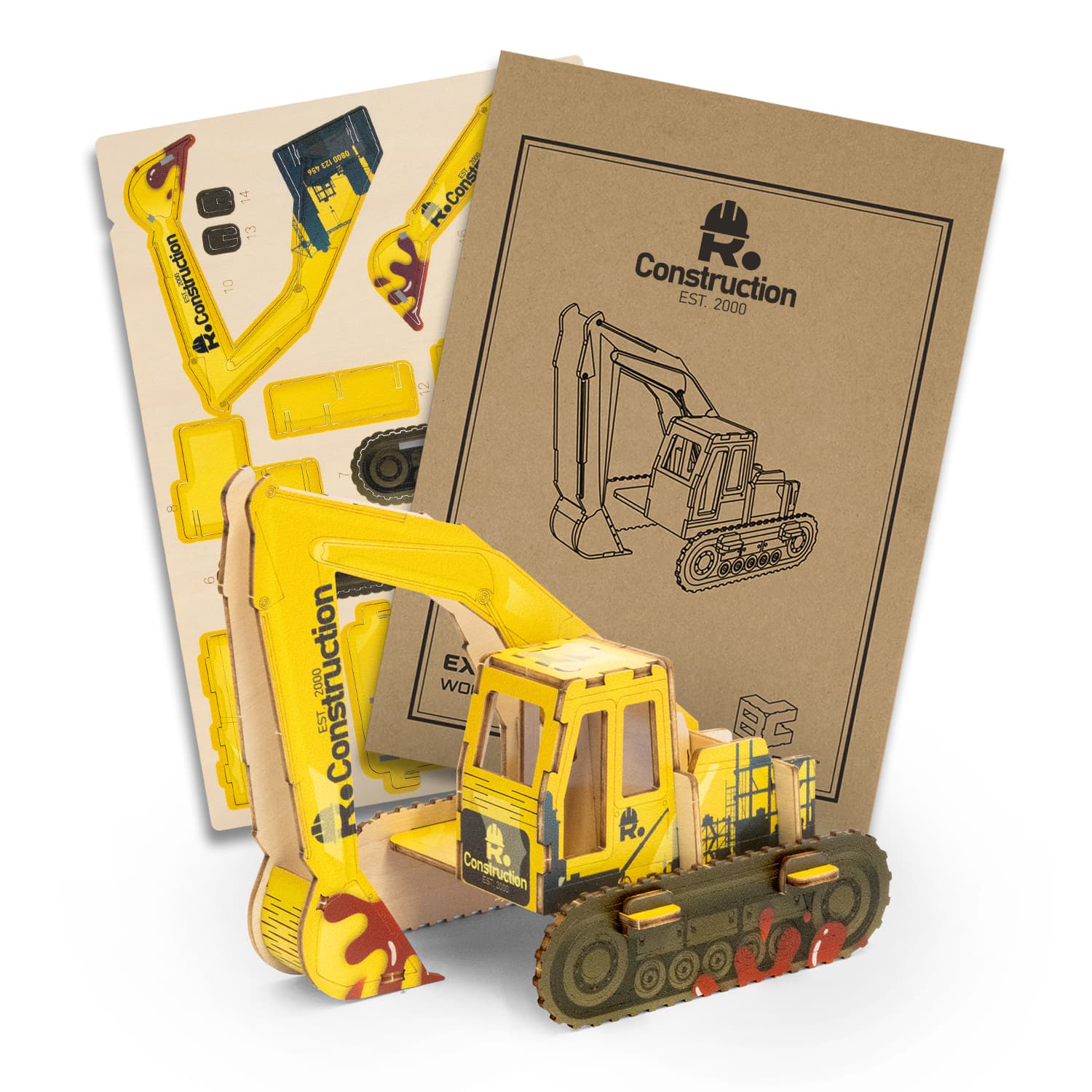BRANDCRAFT Excavator Wooden Model · Product view
