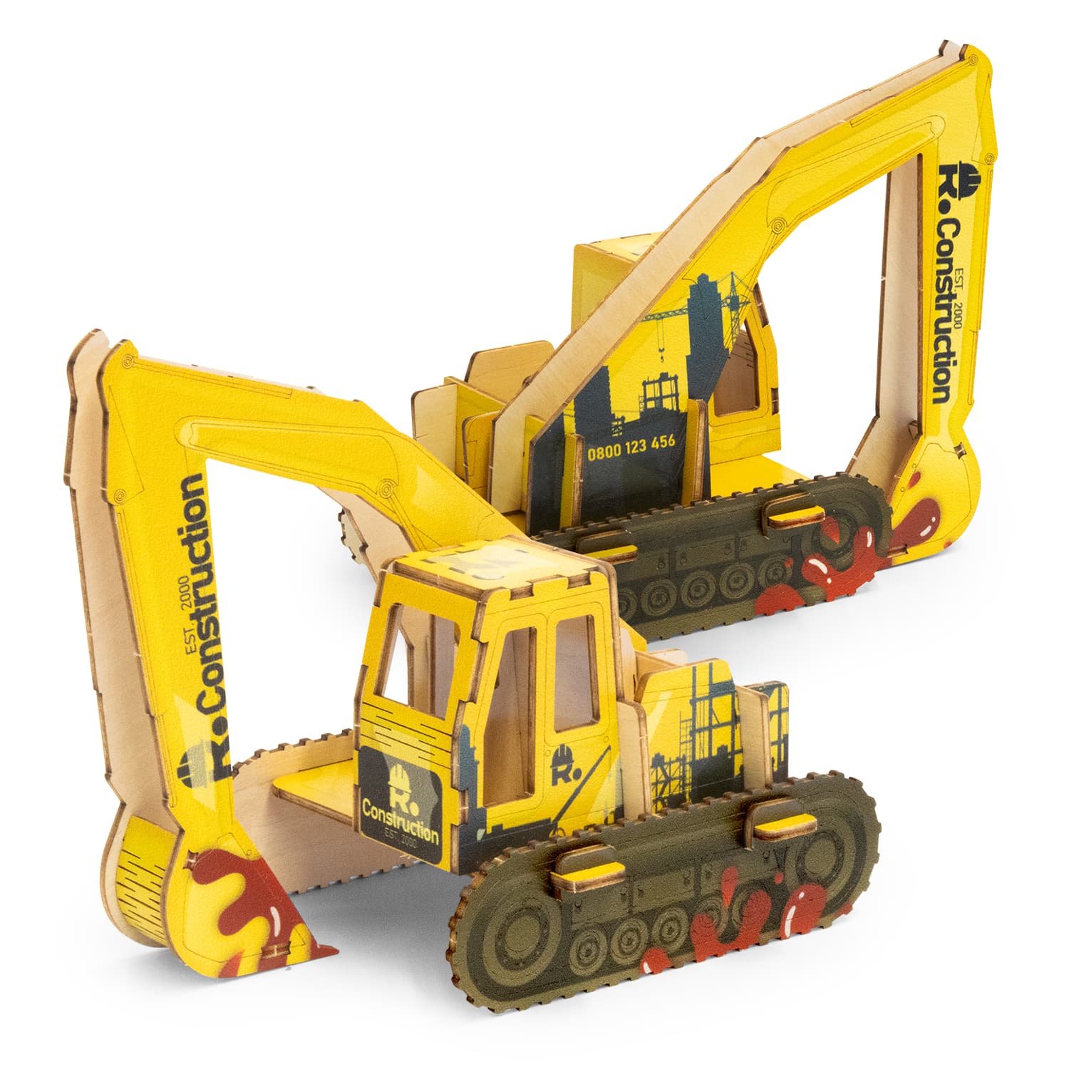 BRANDCRAFT Excavator Wooden Model · Product view