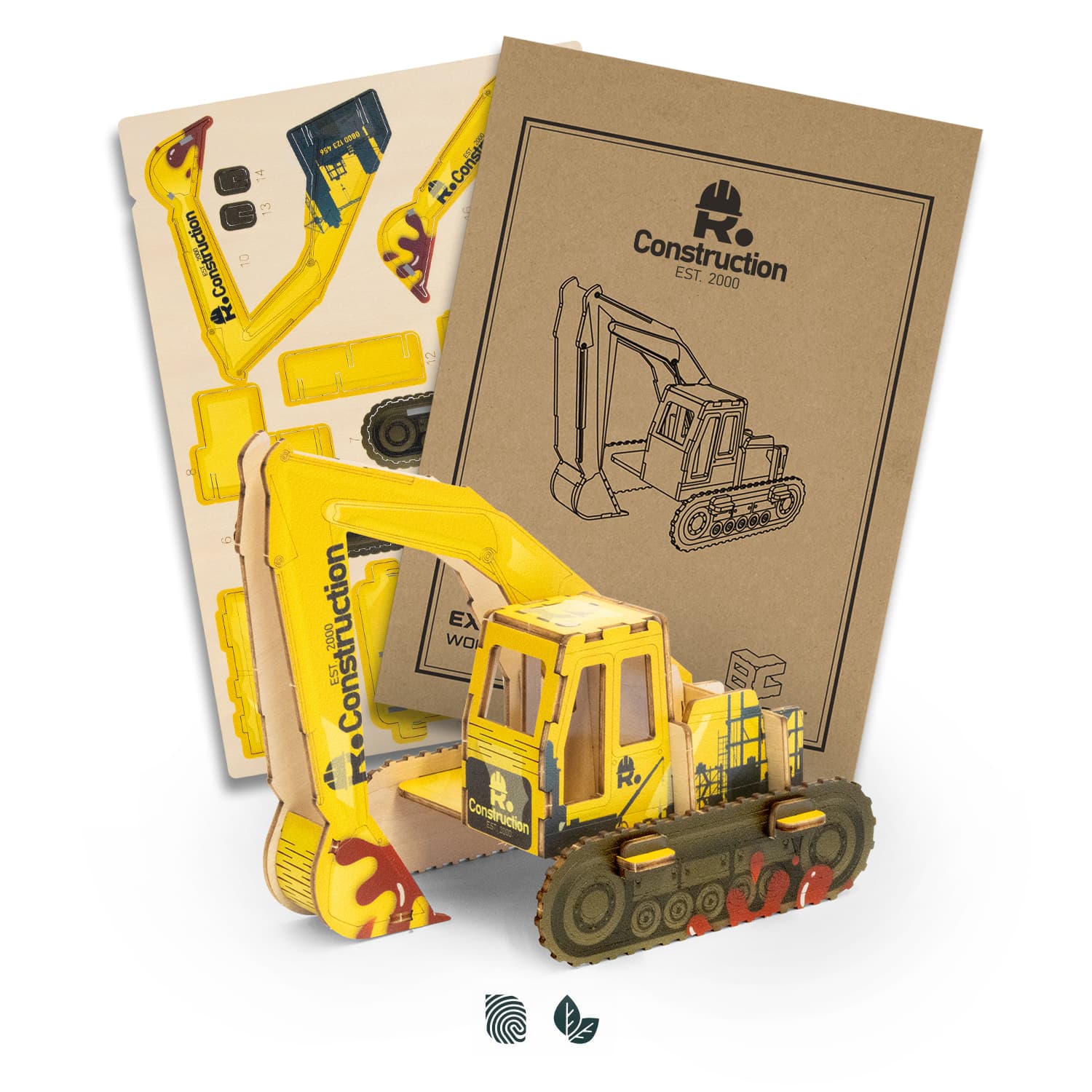 BRANDCRAFT Excavator Wooden Model · Product view