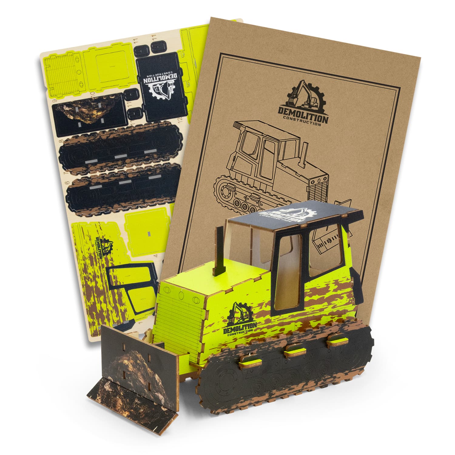 BRANDCRAFT Bulldozer Wooden Model · Product view