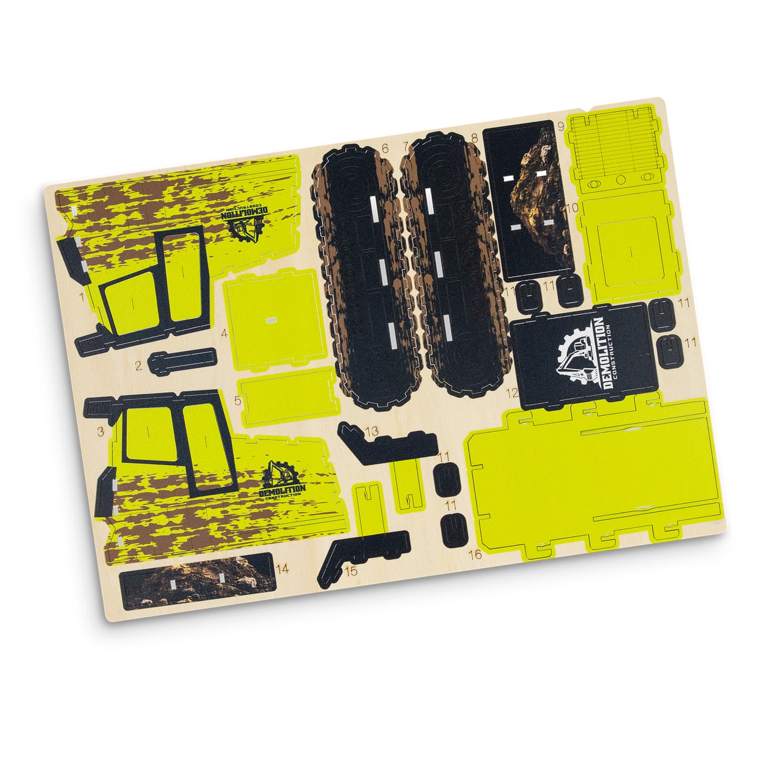 BRANDCRAFT Bulldozer Wooden Model · Product view