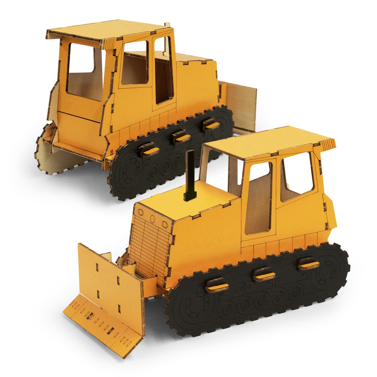 BRANDCRAFT Bulldozer Wooden Model · Product view