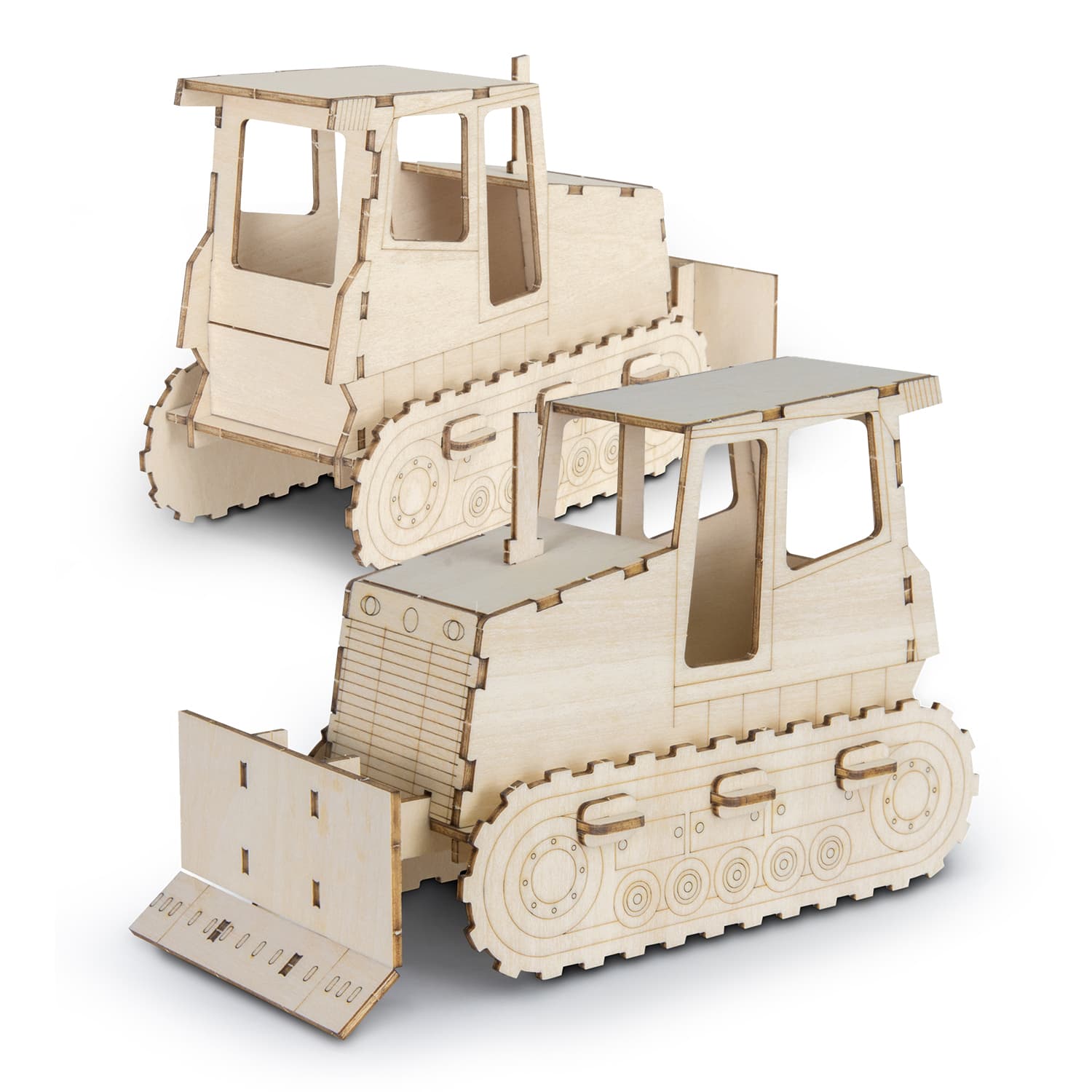 BRANDCRAFT Bulldozer Wooden Model · Product view