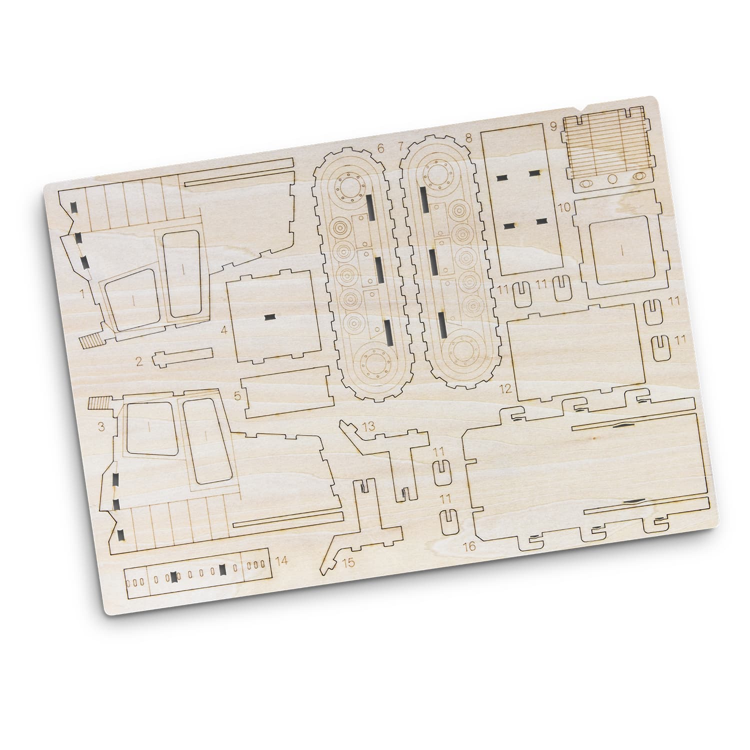 BRANDCRAFT Bulldozer Wooden Model · Product view