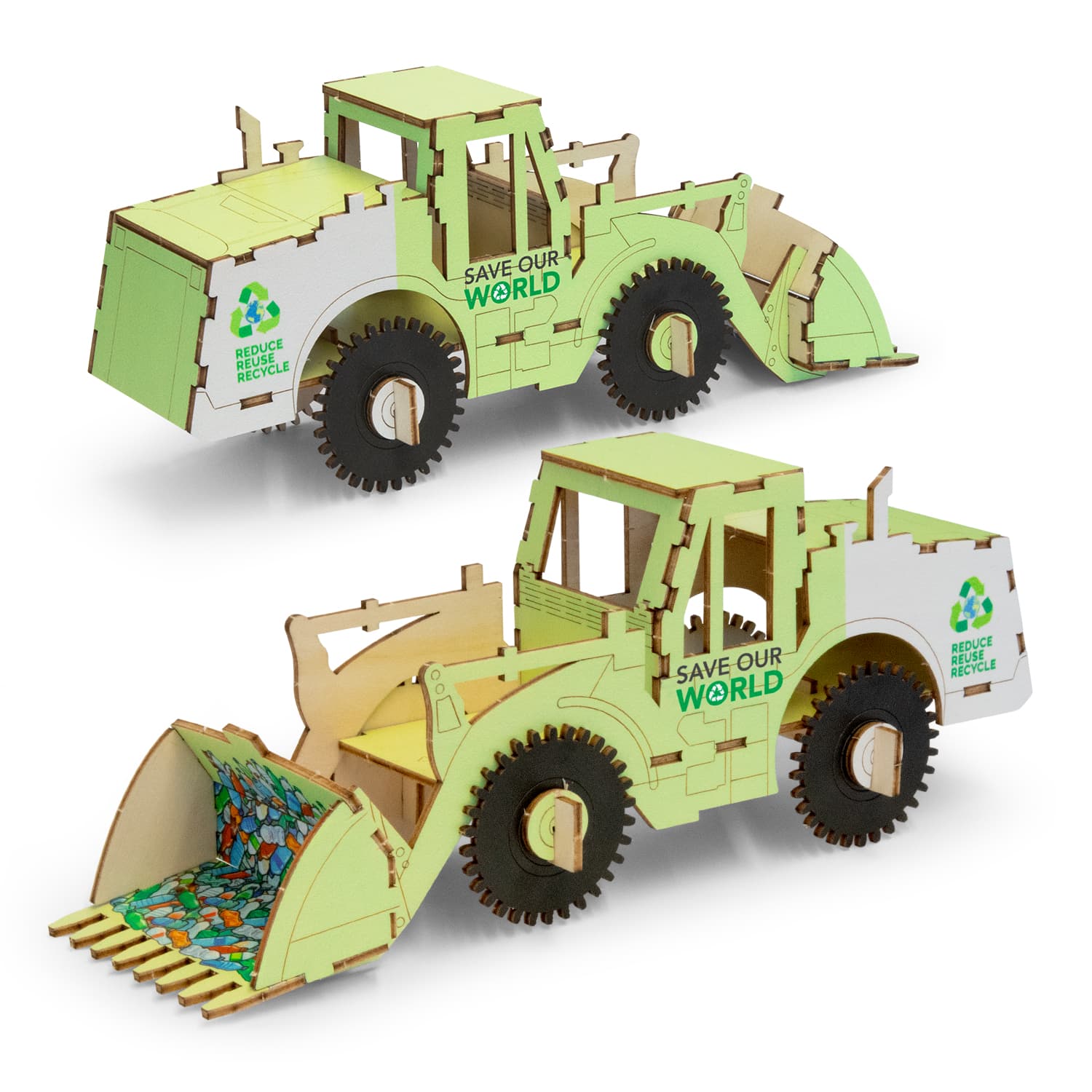 BRANDCRAFT Wheel Loader Wooden Model · Product view