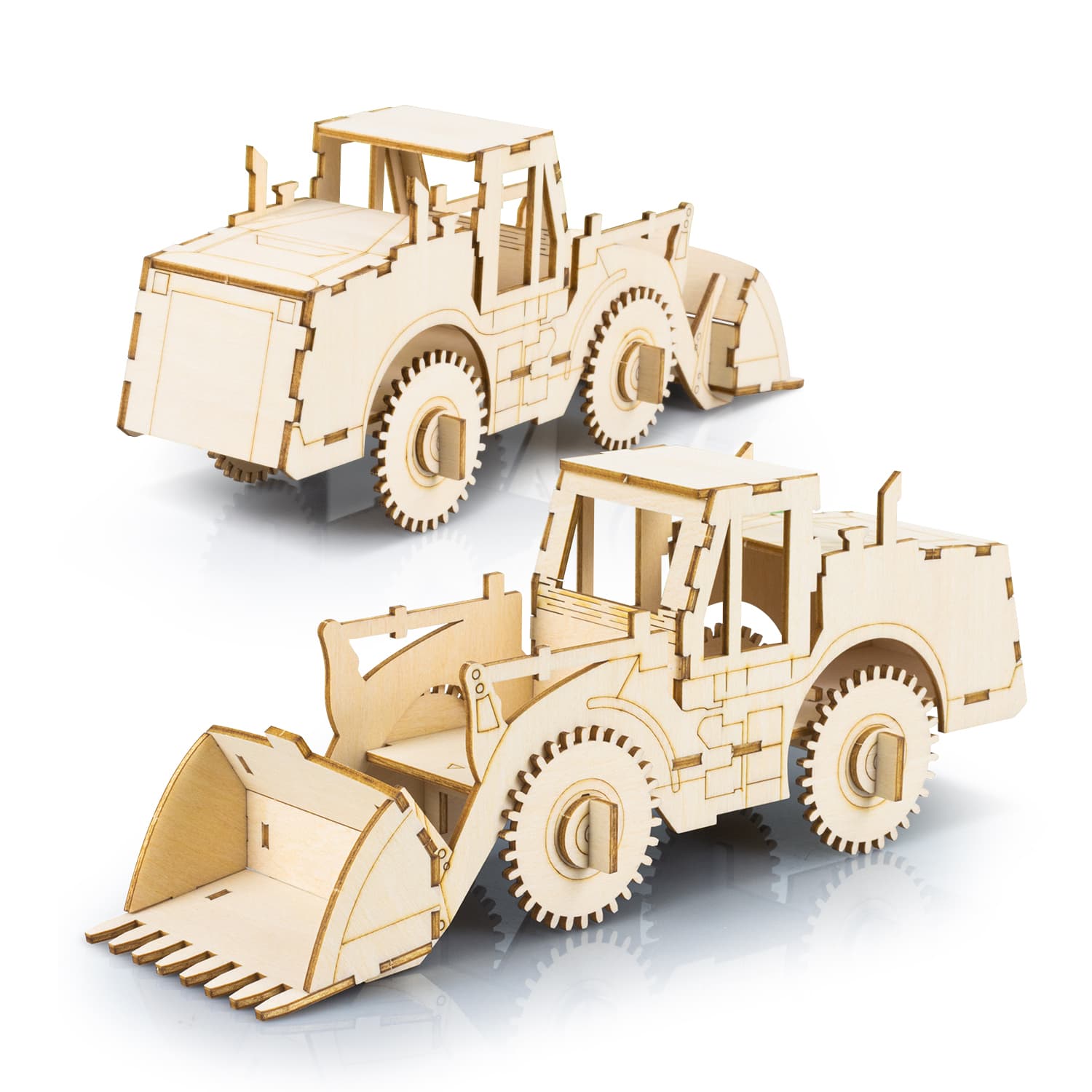 BRANDCRAFT Wheel Loader Wooden Model · Product view