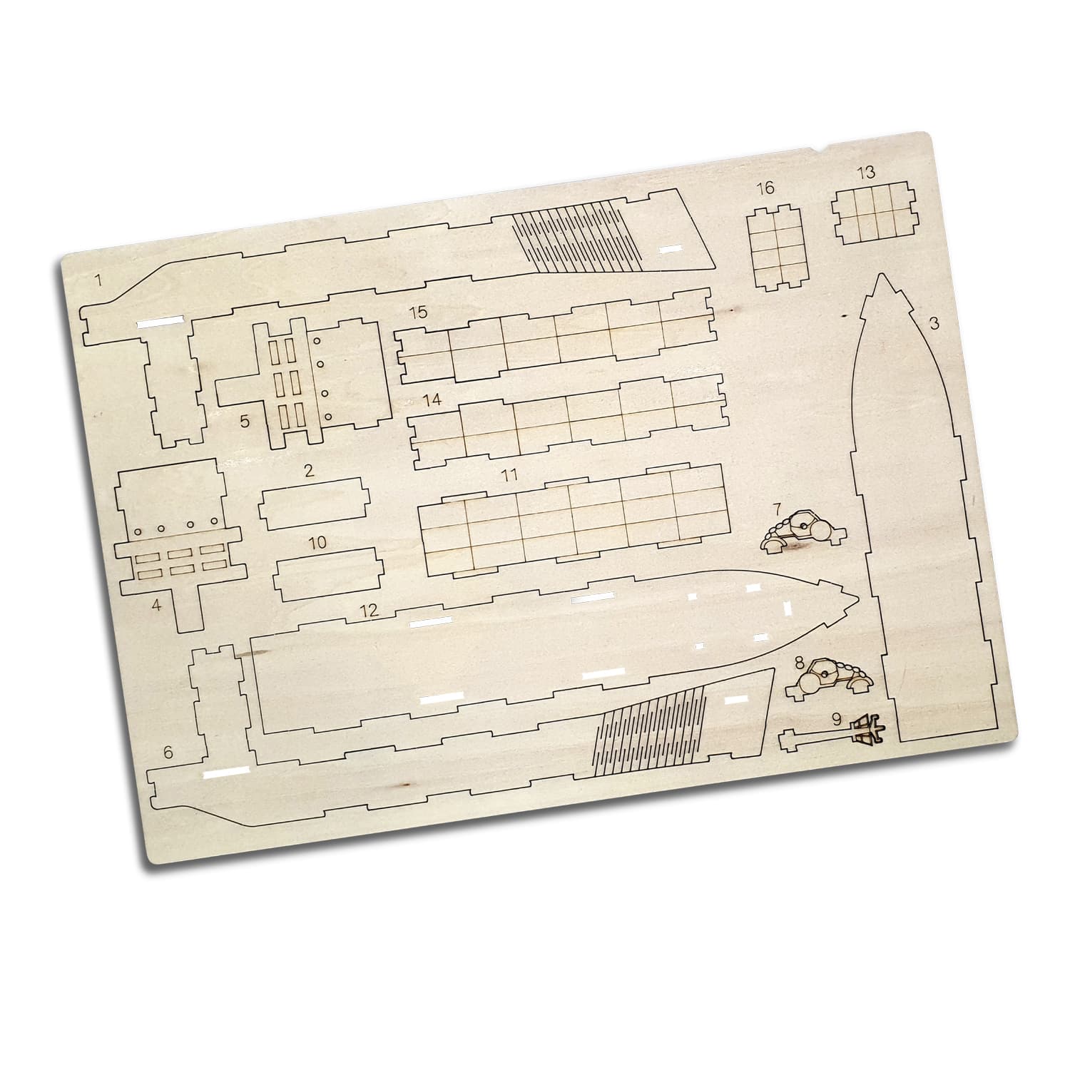 BRANDCRAFT Cargo Ship Wooden Model · Product view