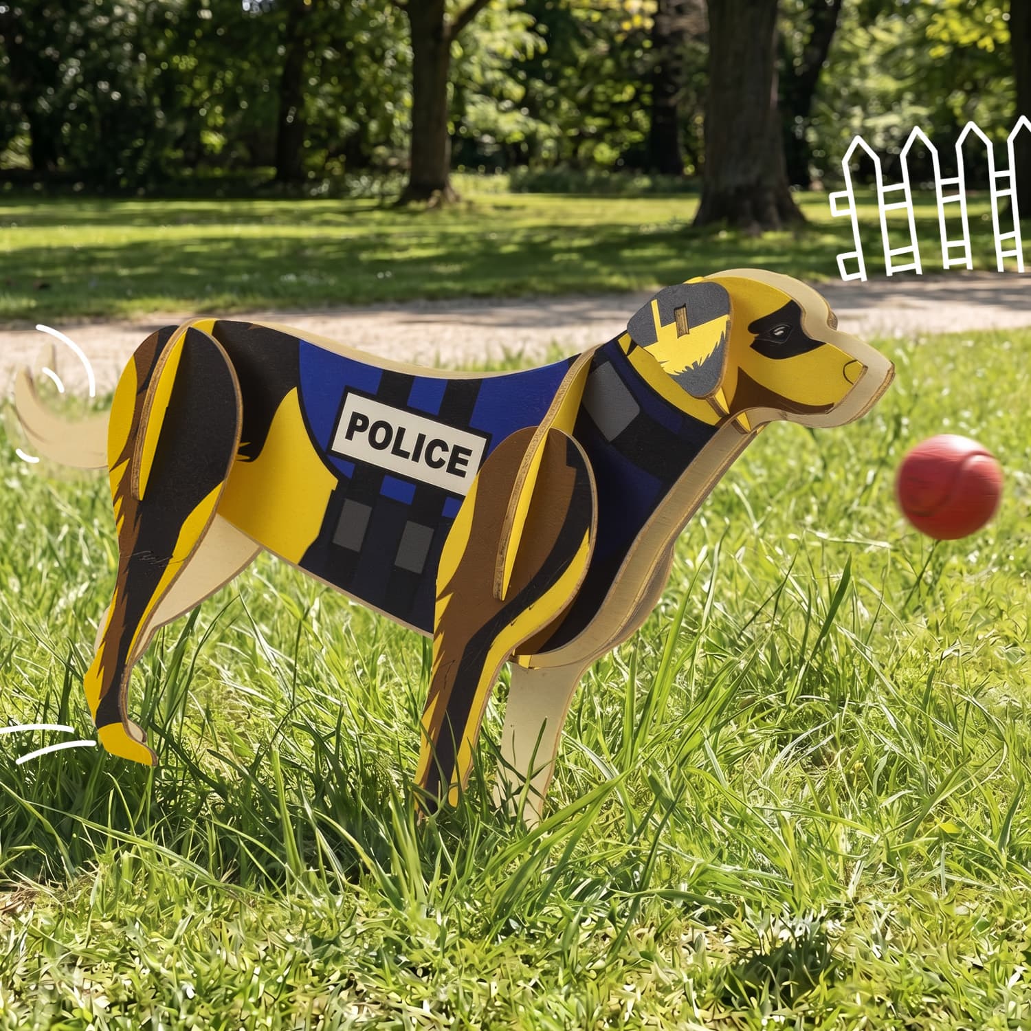 BRANDCRAFT Dog Wooden Model · Product view