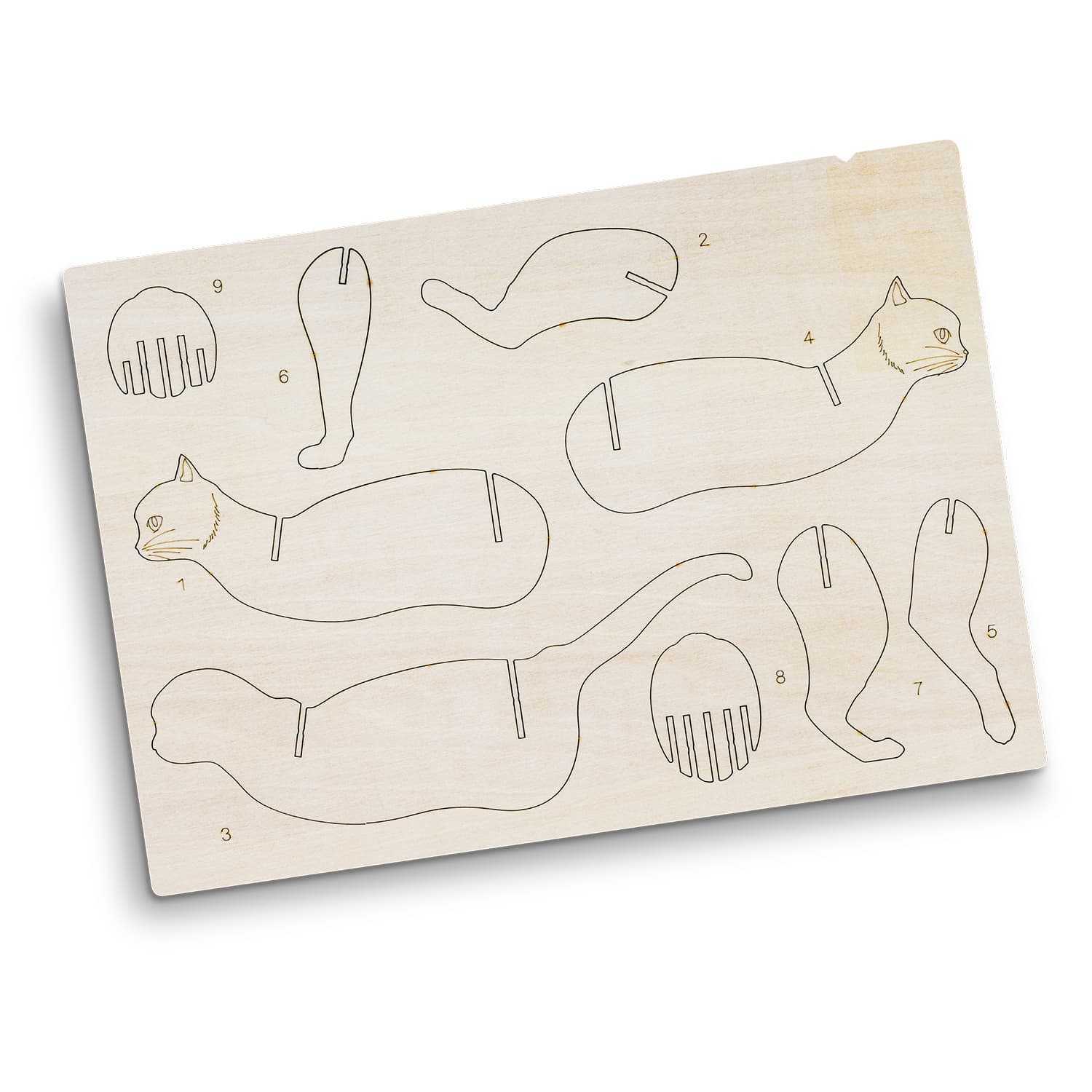 BRANDCRAFT Cat Wooden Model · Product view