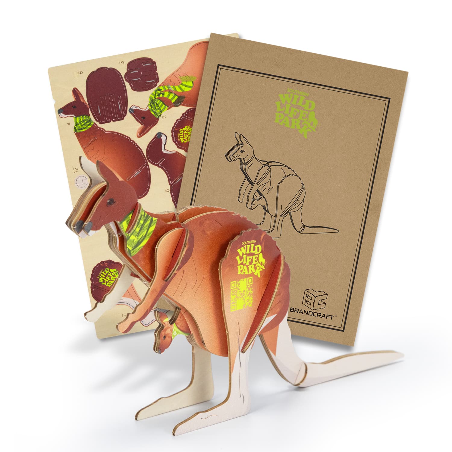 BRANDCRAFT Kangaroo Wooden Model · Product view