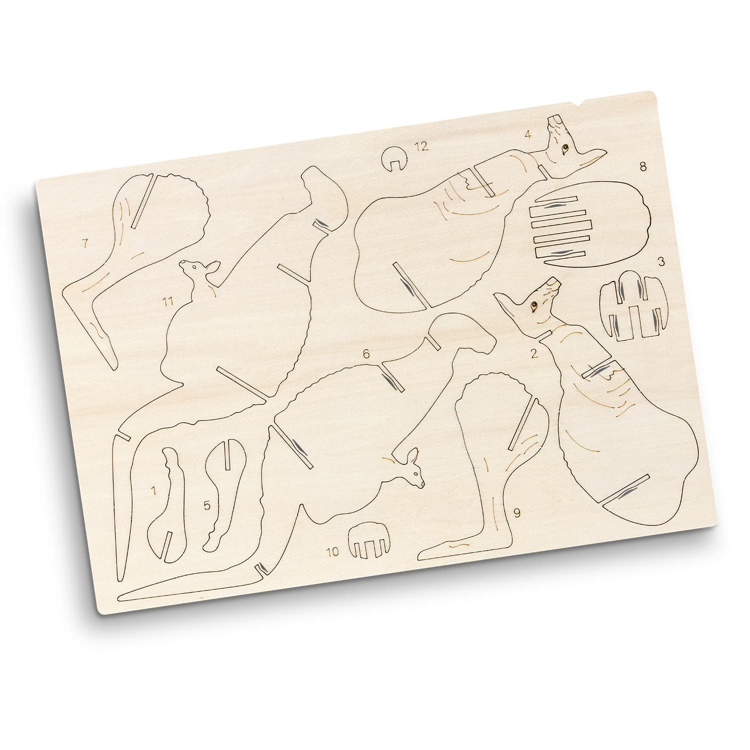 BRANDCRAFT Kangaroo Wooden Model · Product view