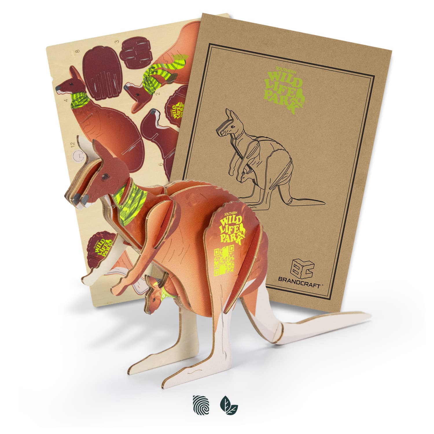 BRANDCRAFT Kangaroo Wooden Model · Product view