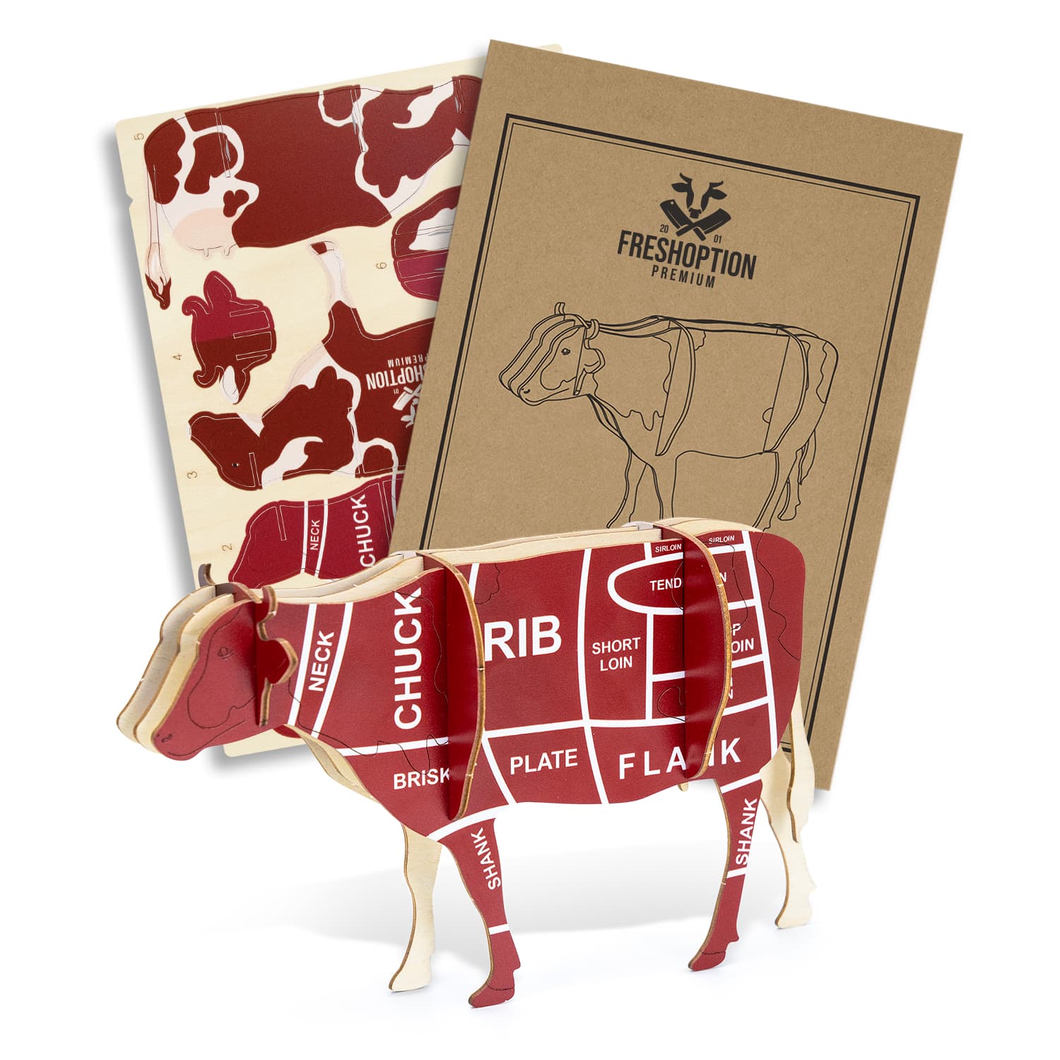 BRANDCRAFT Cow Wooden Model · Product view