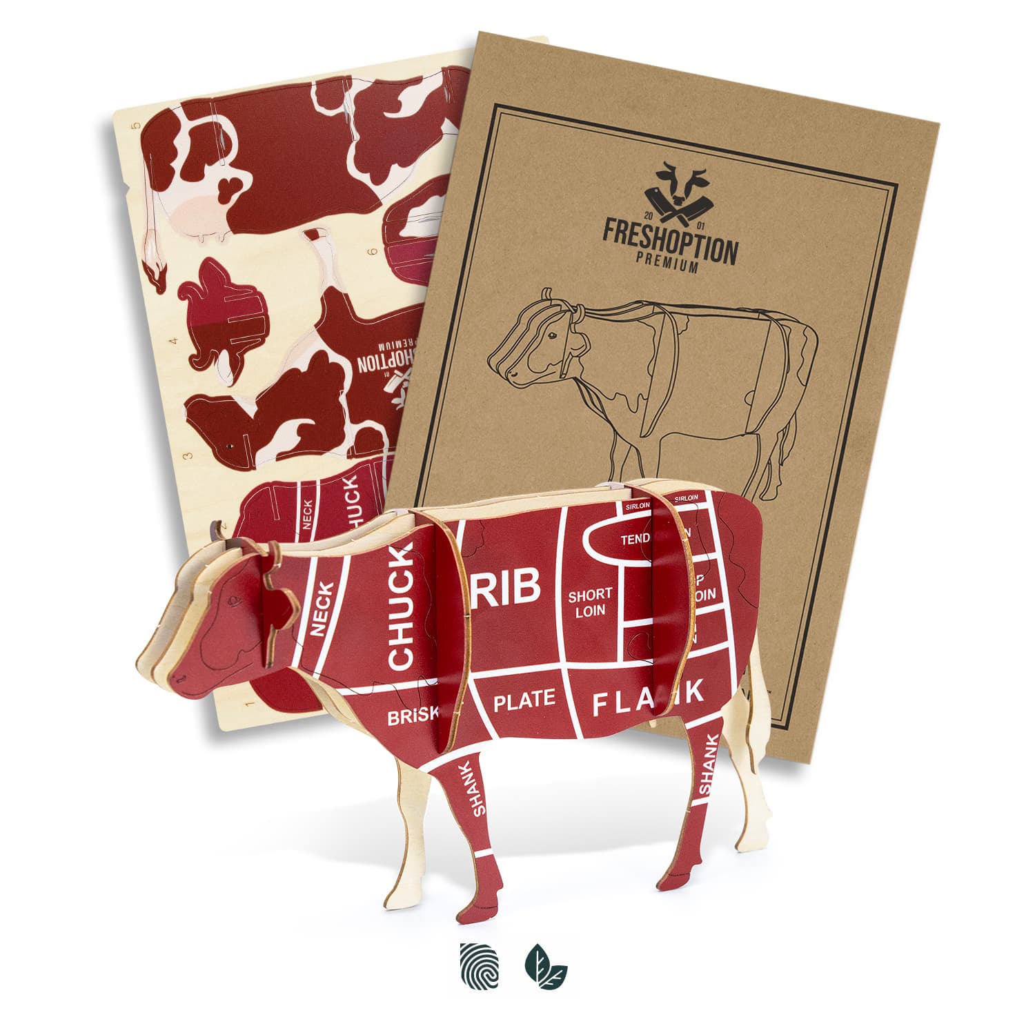 BRANDCRAFT Cow Wooden Model · Product view