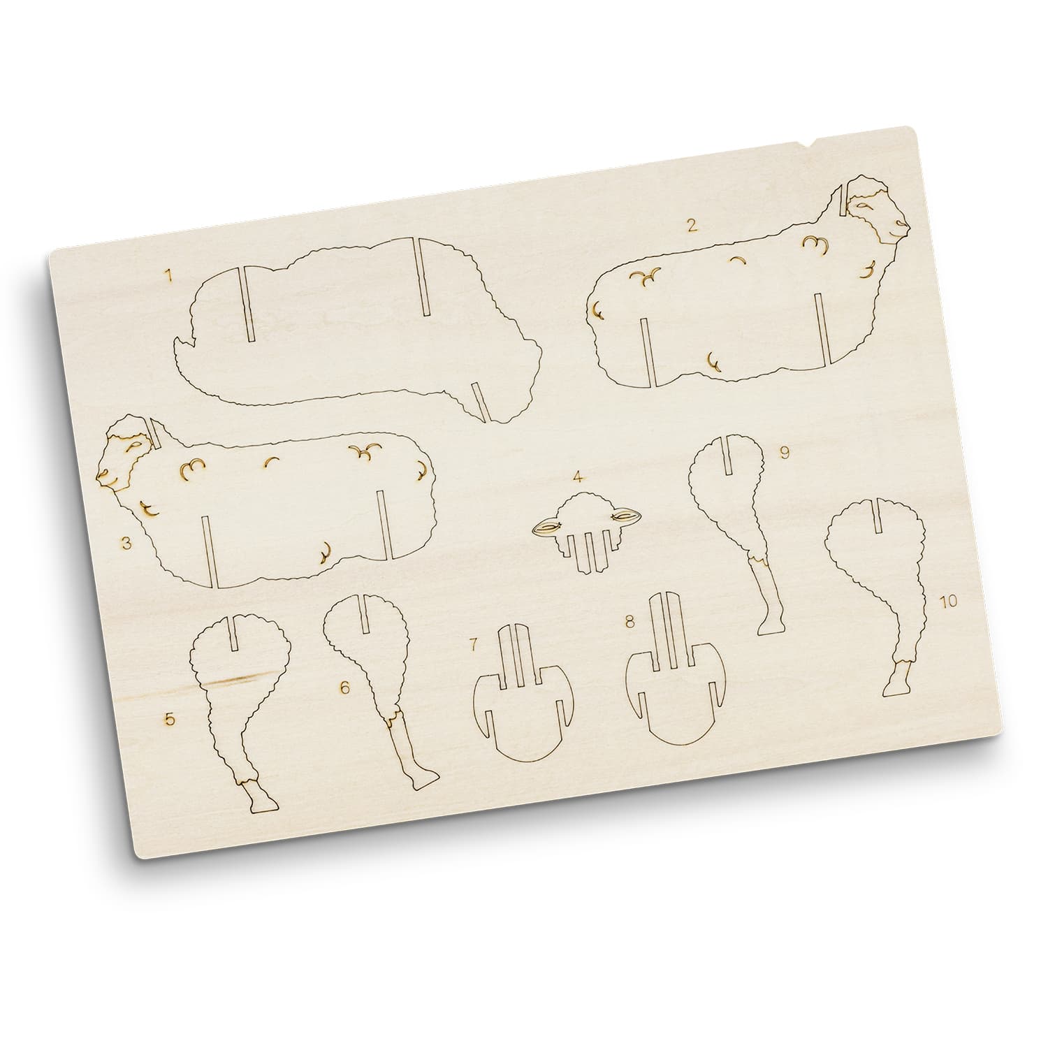 BRANDCRAFT Sheep Wooden Model · Product view